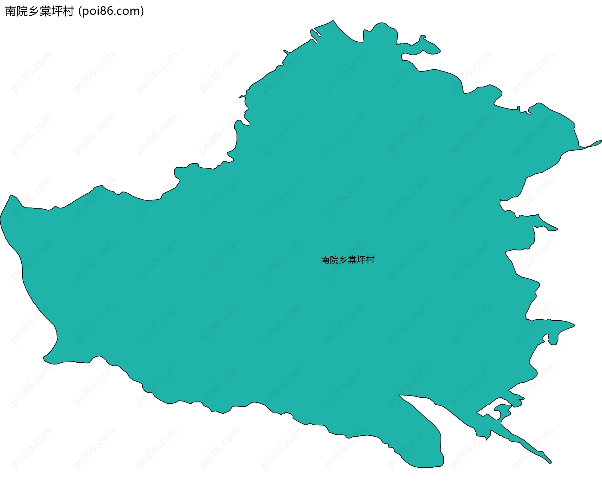 南院乡棠坪村边界地图