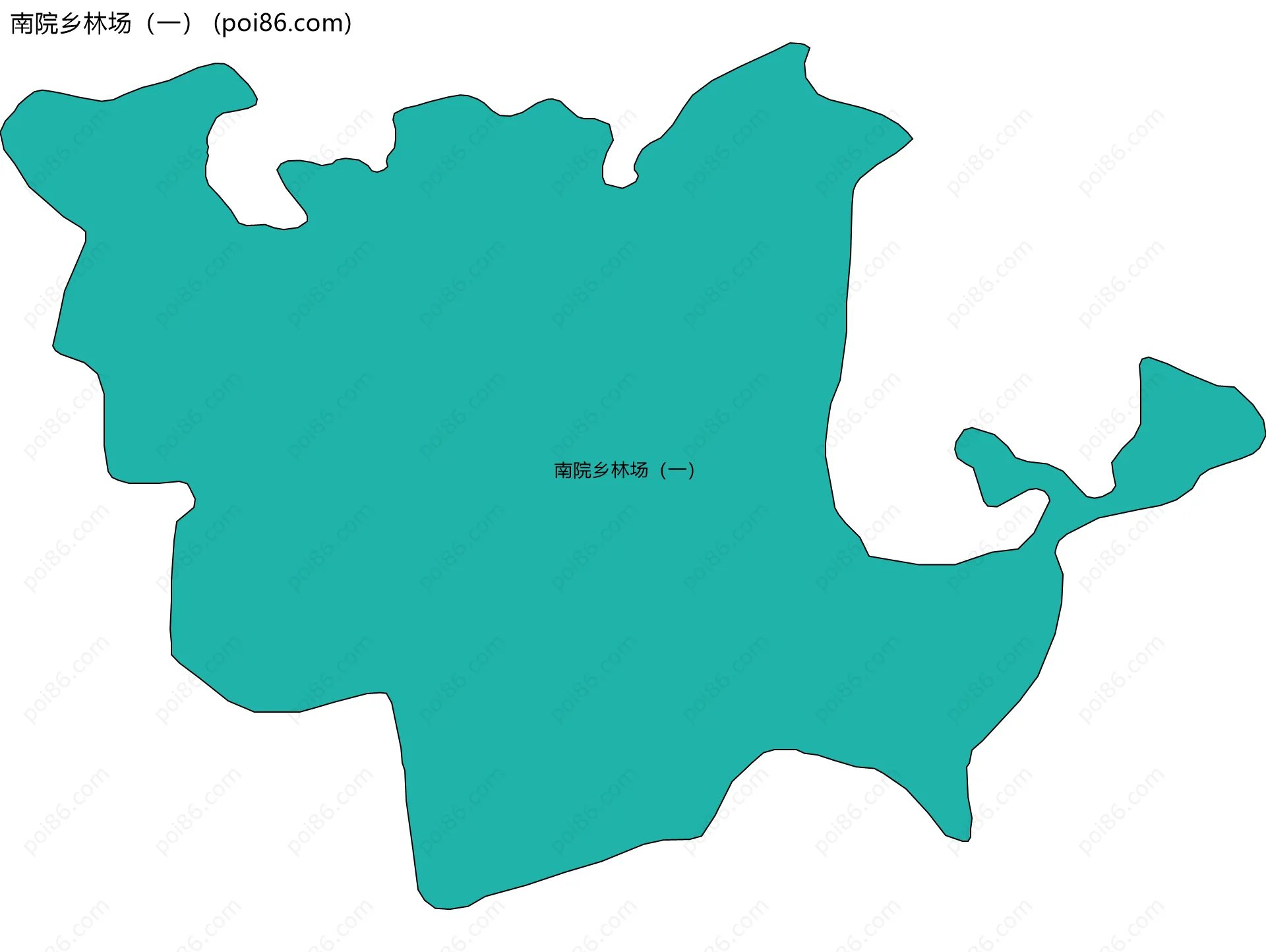 南院乡林场（一）边界地图