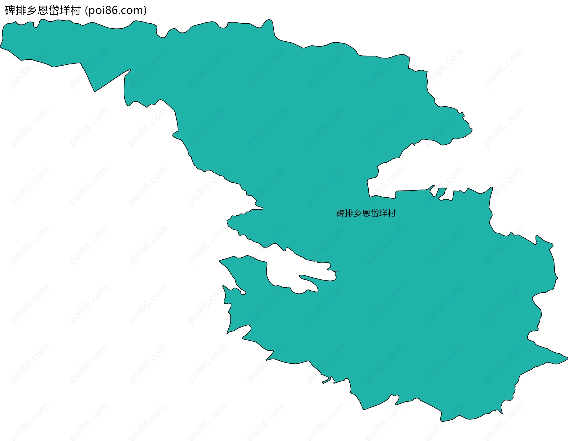 碑排乡恩岱垟村边界地图