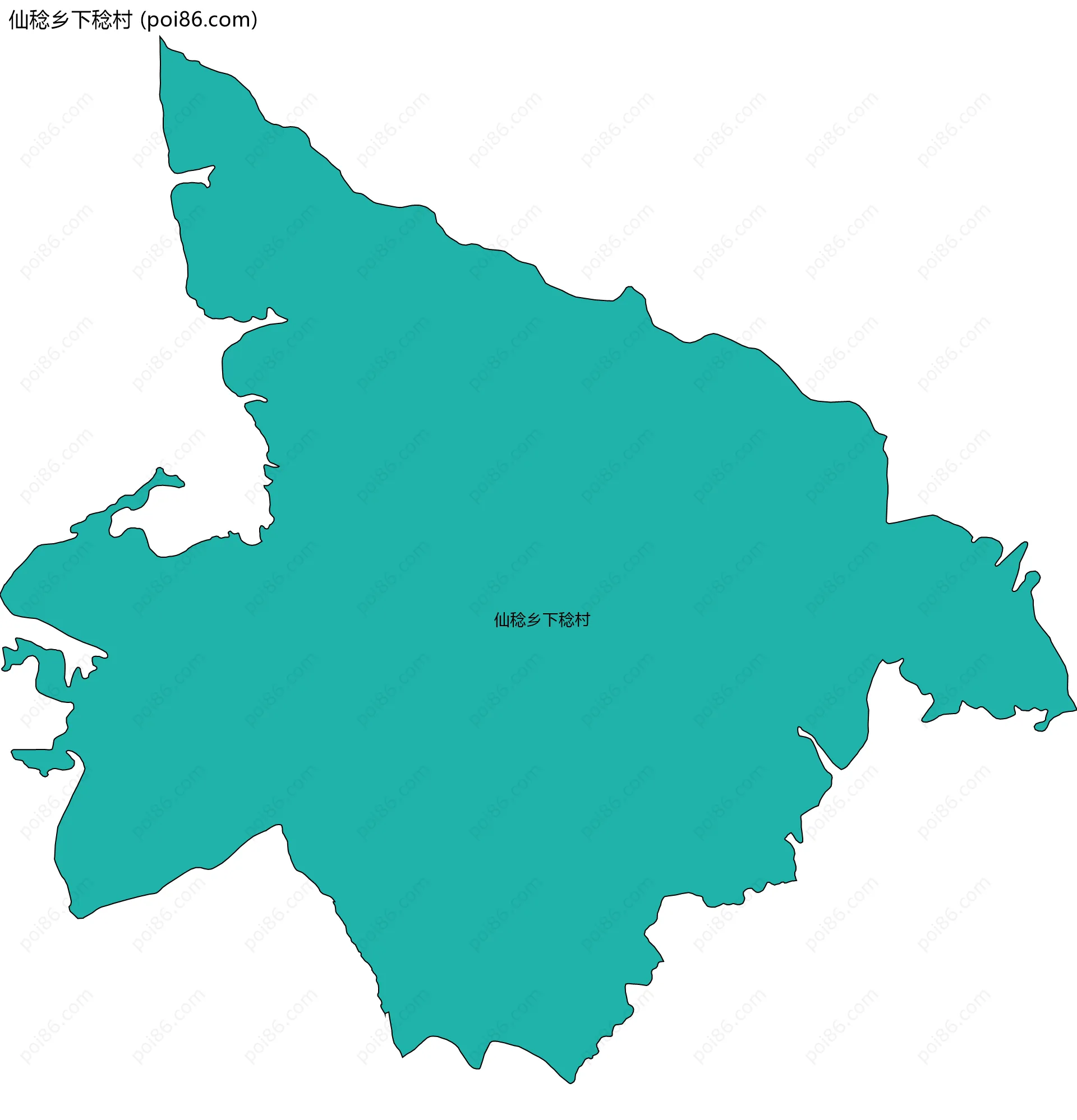 仙稔乡下稔村边界地图