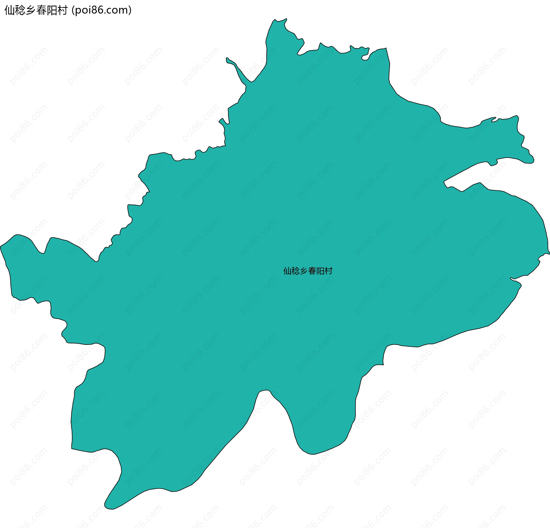 仙稔乡春阳村边界地图