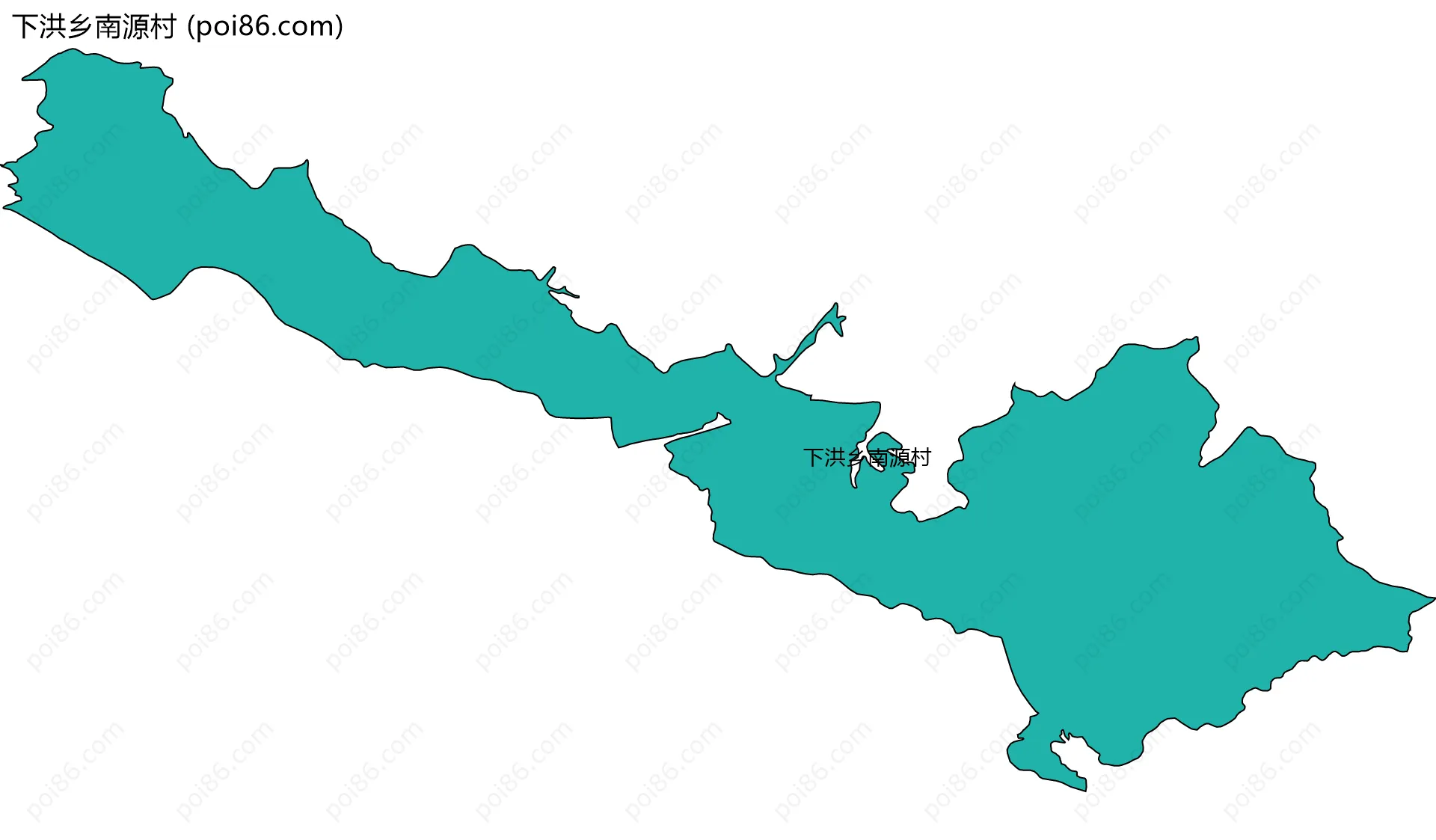 下洪乡南源村边界地图