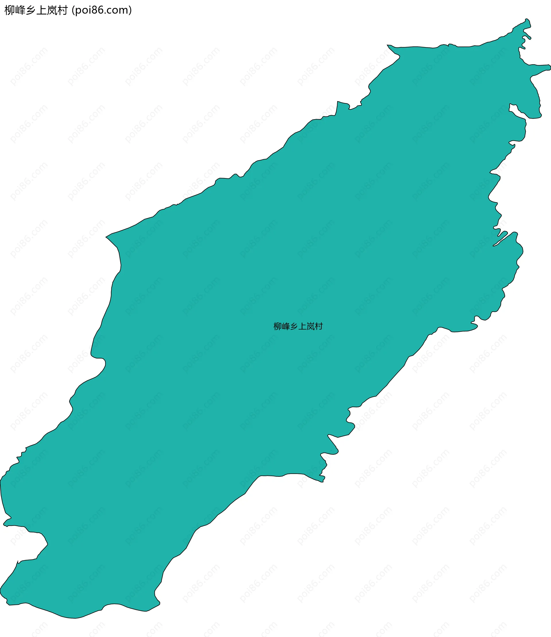 柳峰乡上岚村边界地图