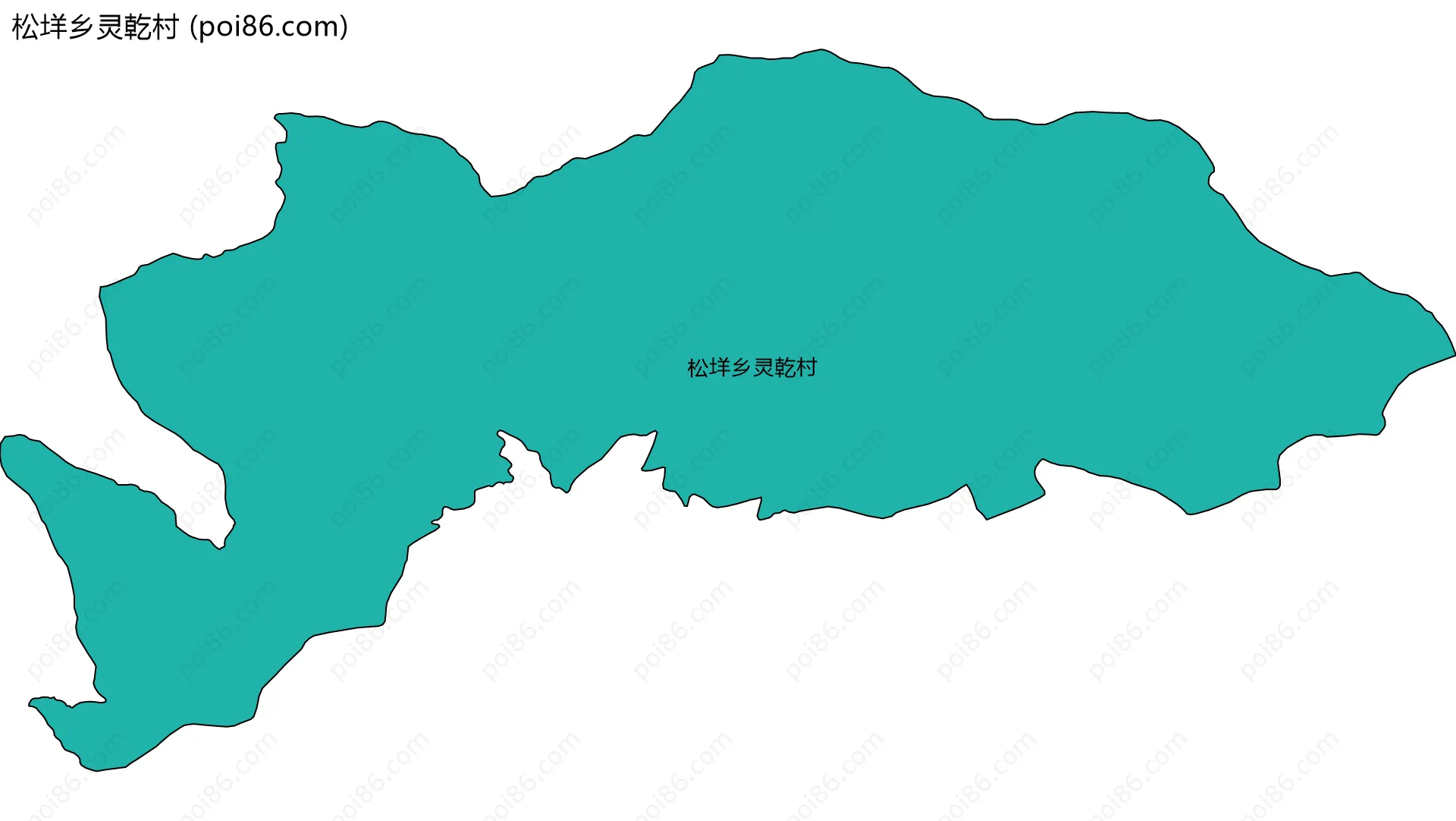 松垟乡灵乾村边界地图