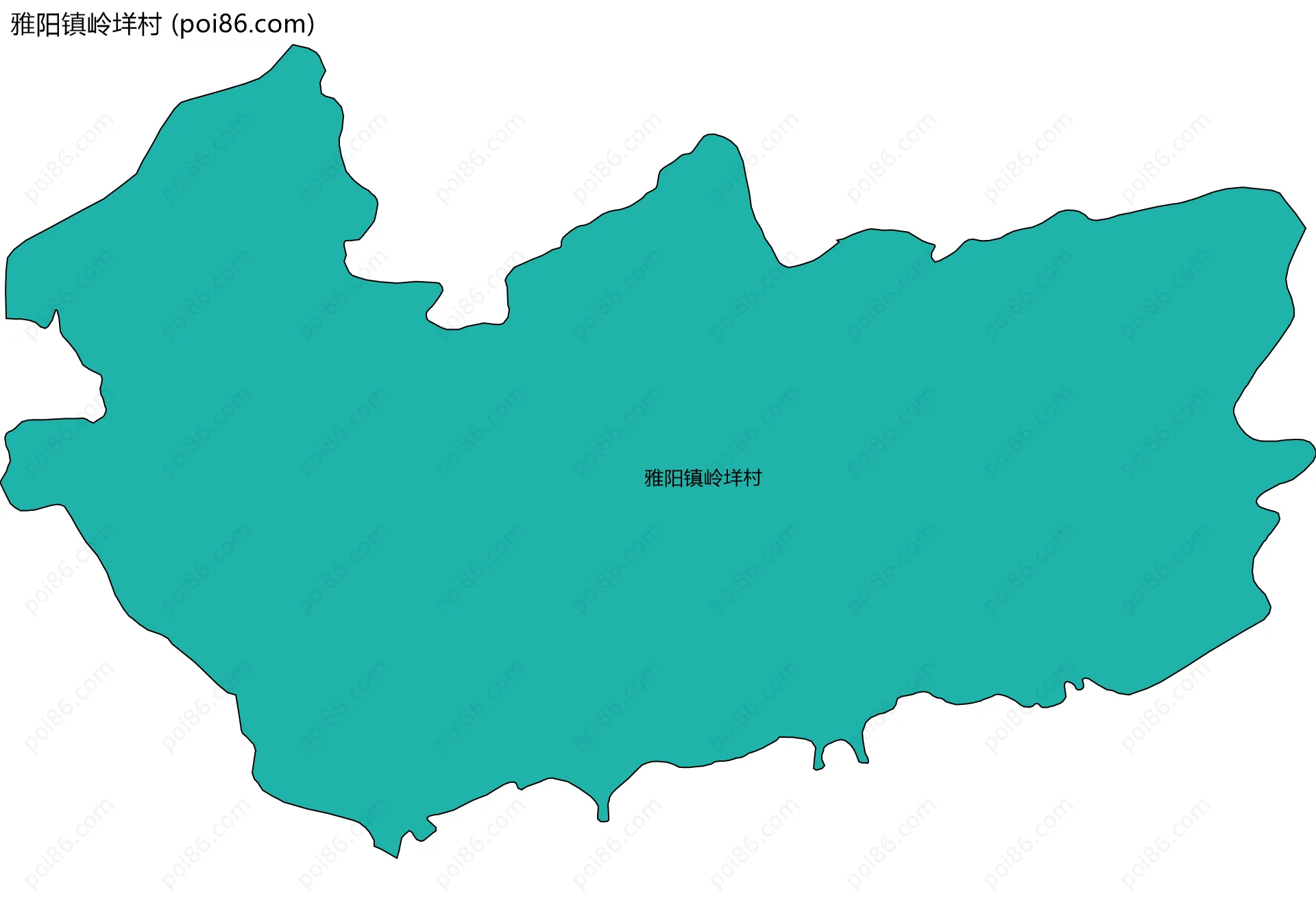 雅阳镇岭垟村边界地图