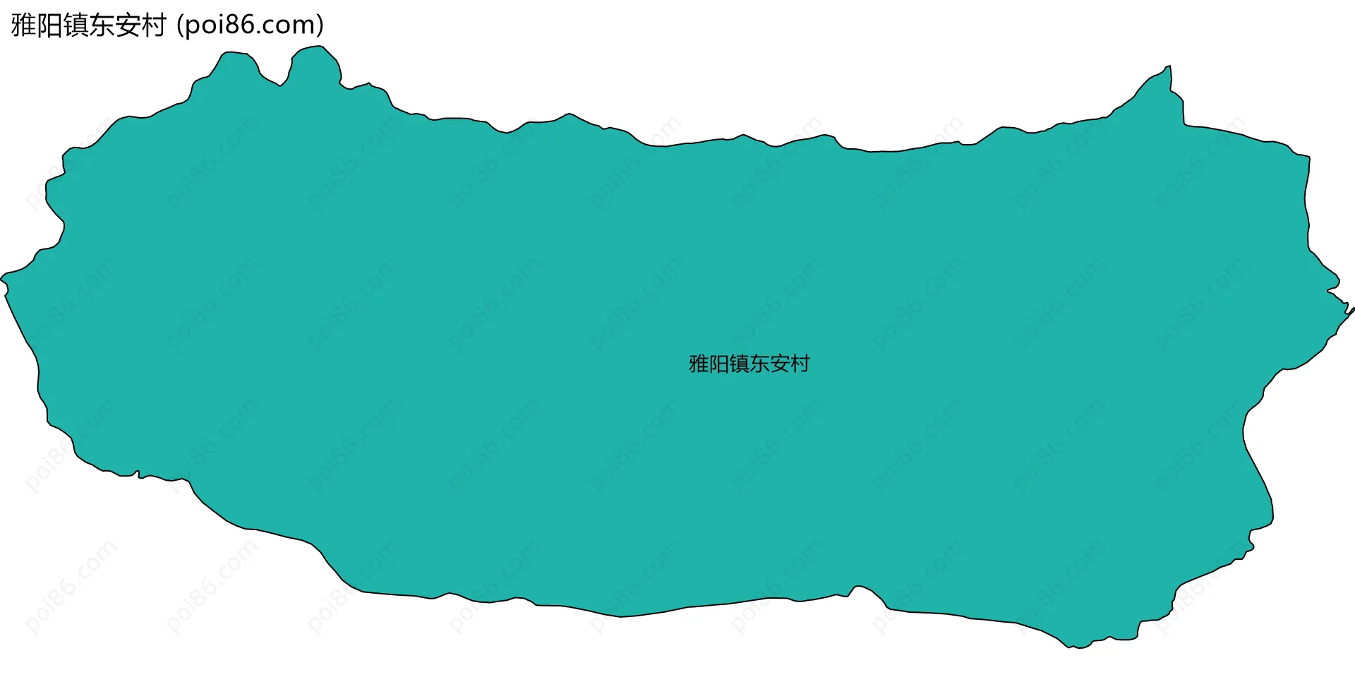 雅阳镇东安村边界地图