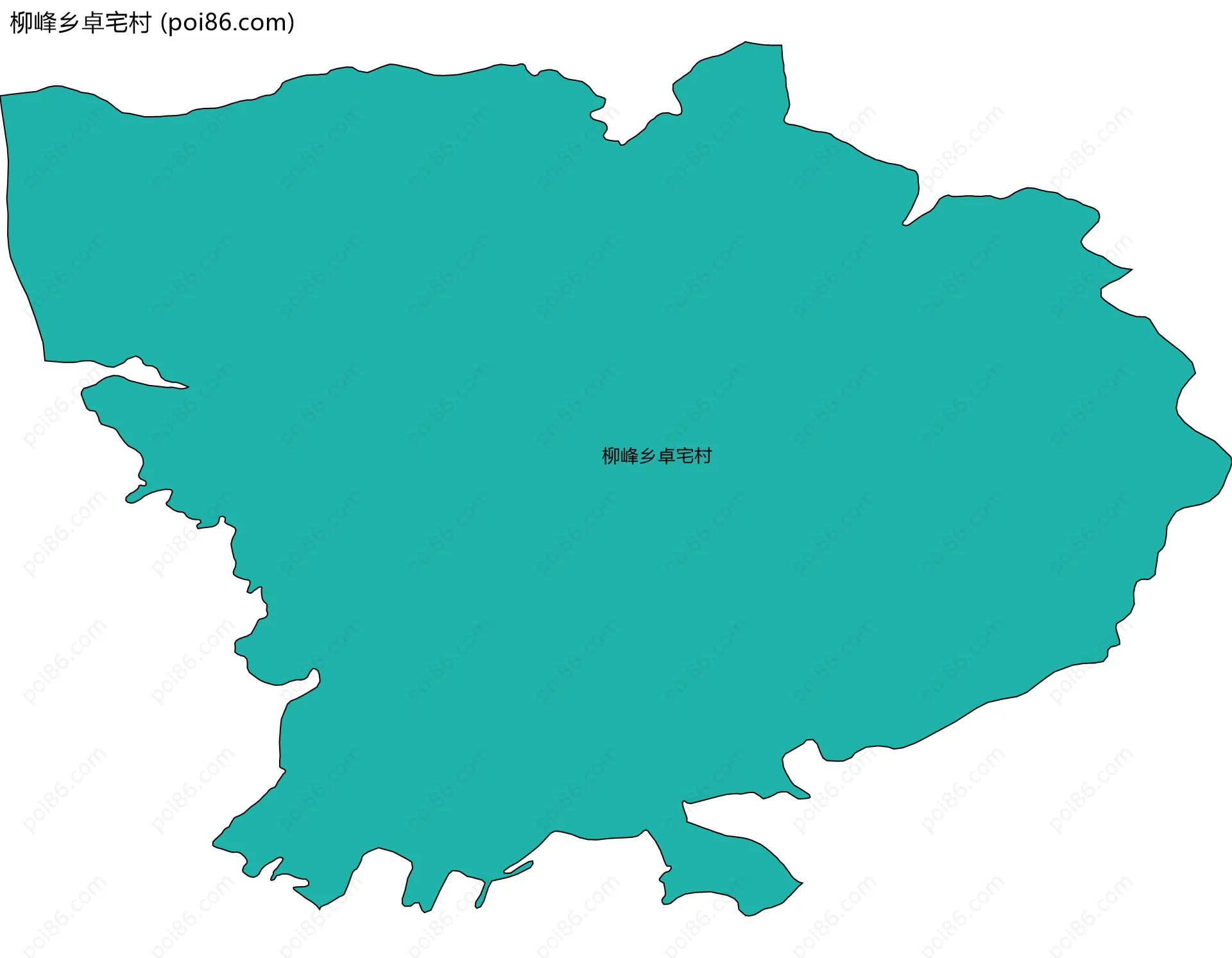 柳峰乡卓宅村边界地图