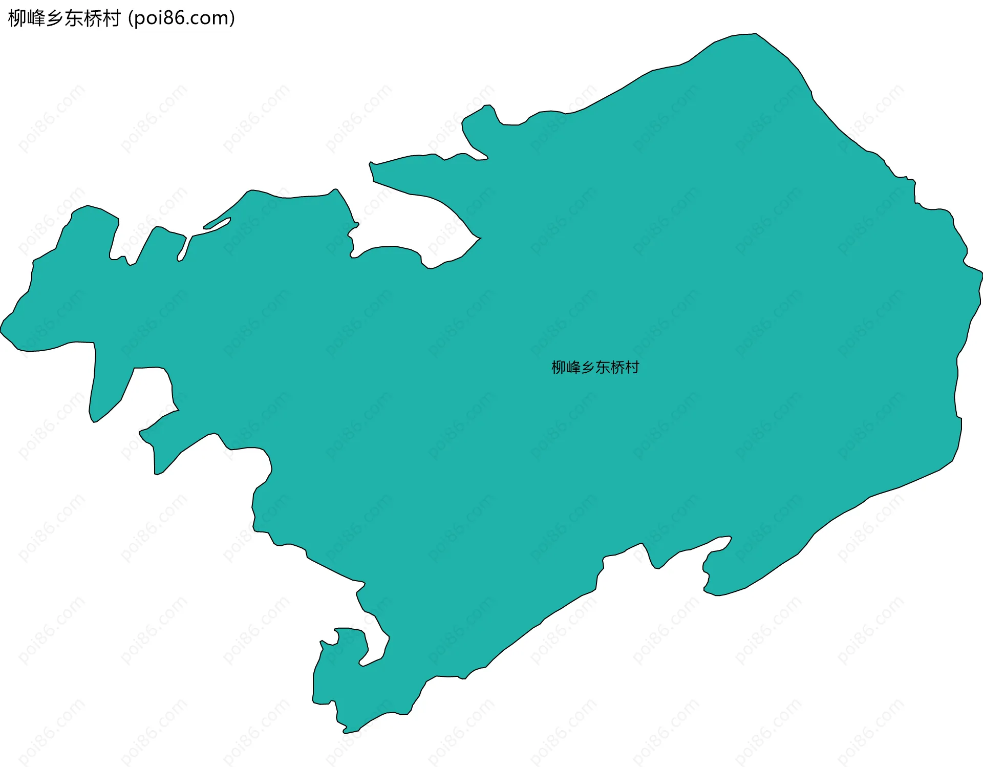 柳峰乡东桥村边界地图