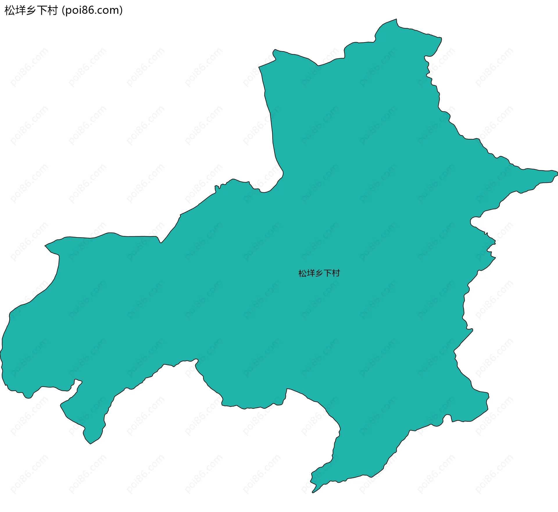 松垟乡下村边界地图