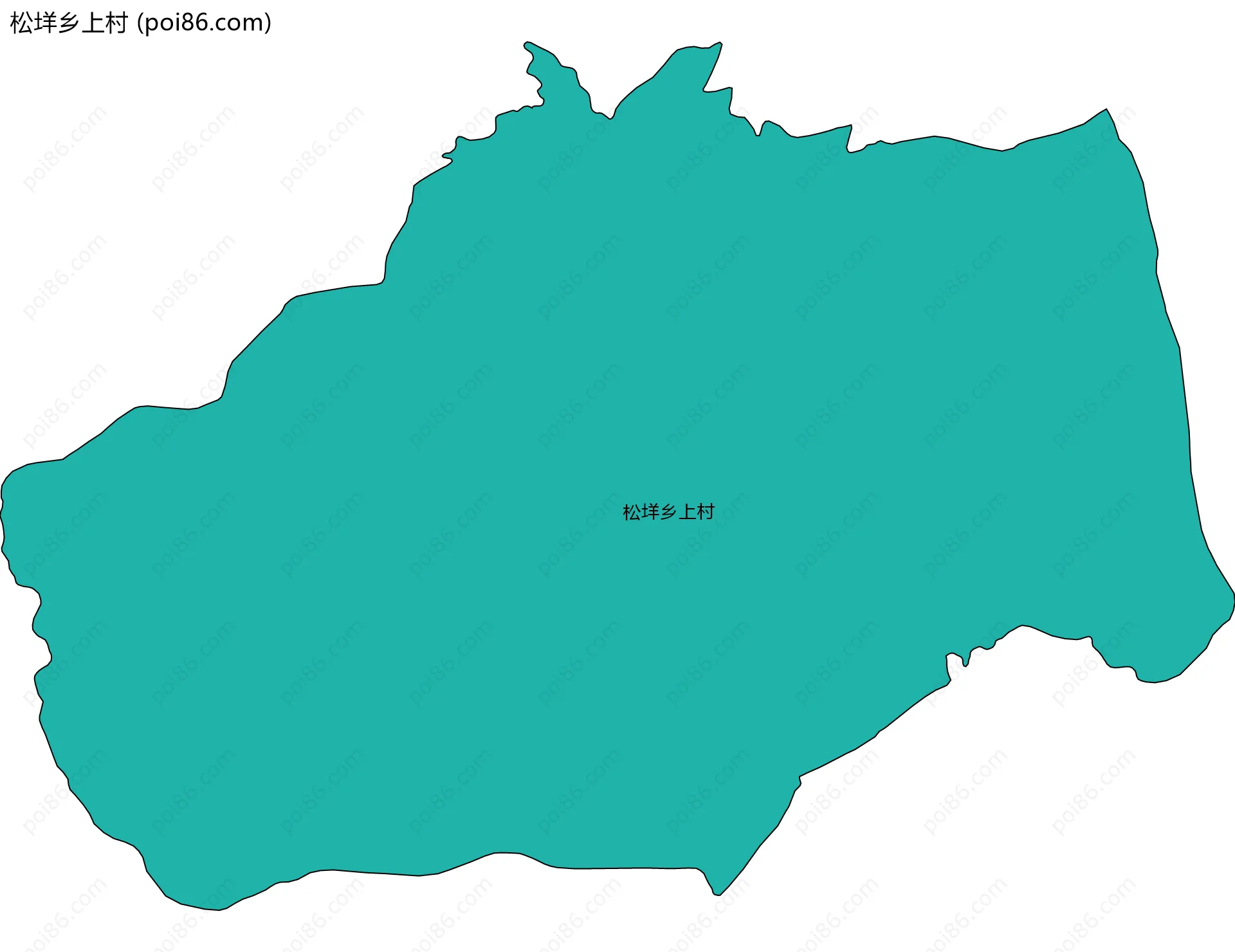 松垟乡上村边界地图