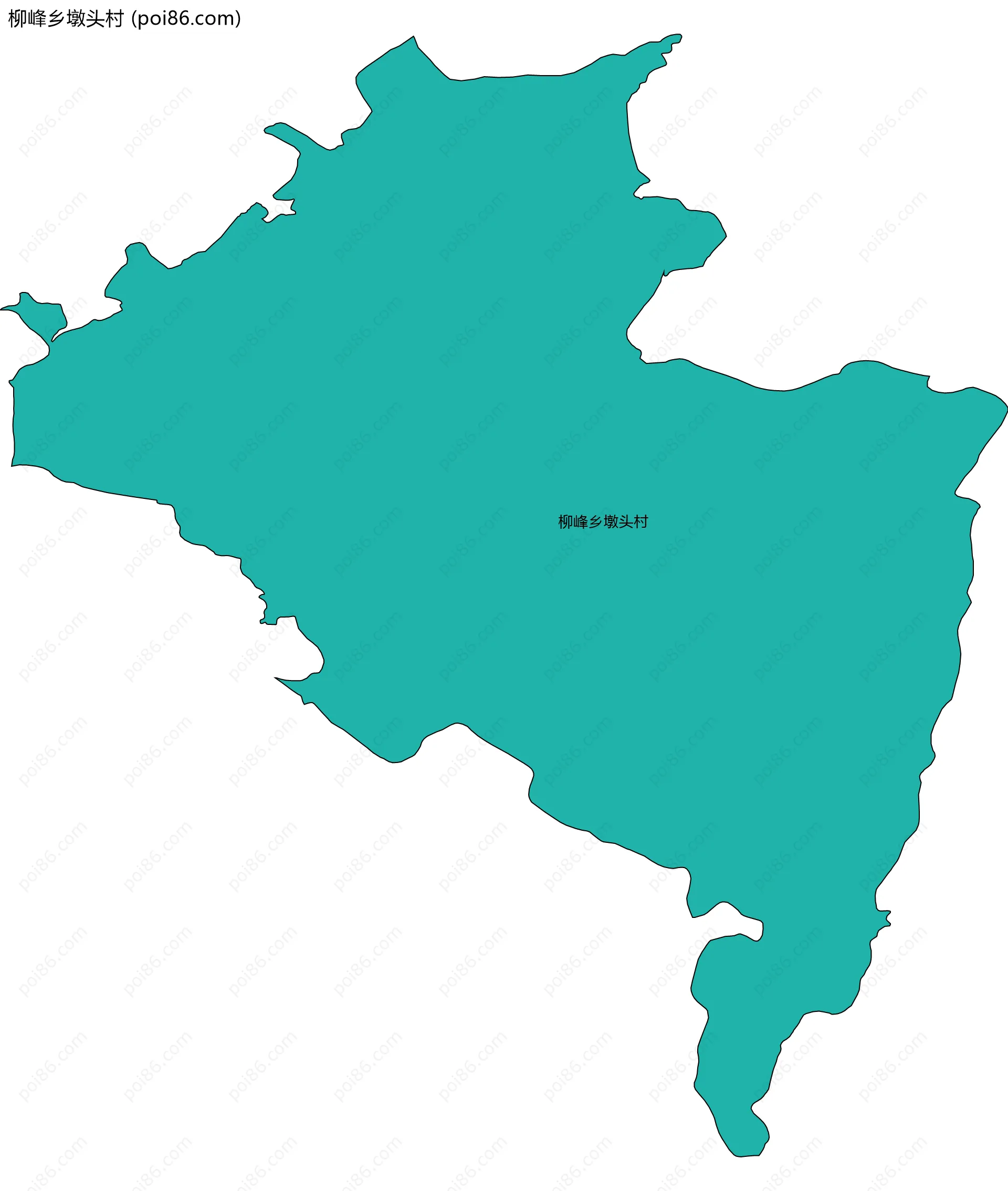 柳峰乡墩头村边界地图