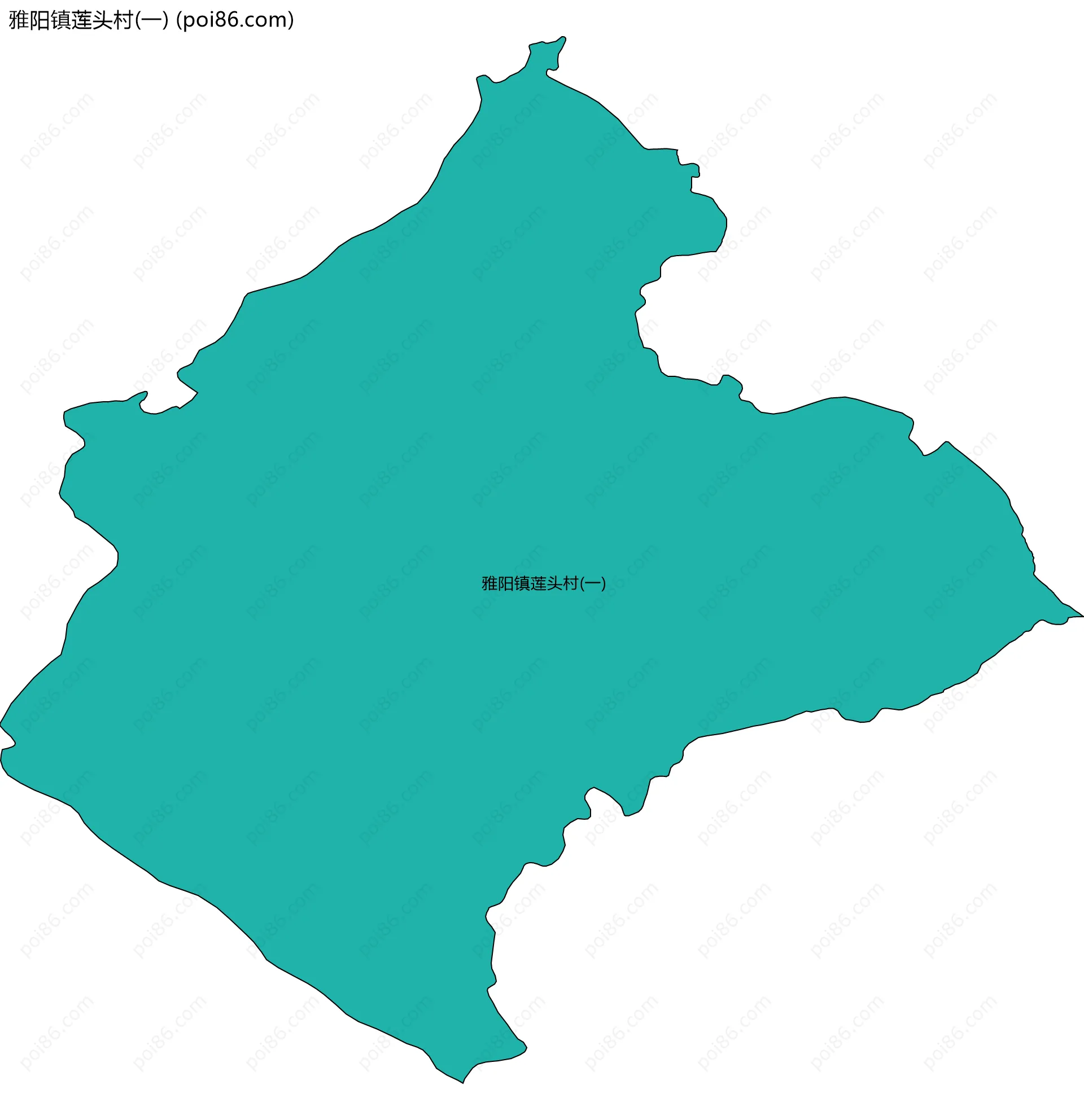 雅阳镇莲头村(一)边界地图