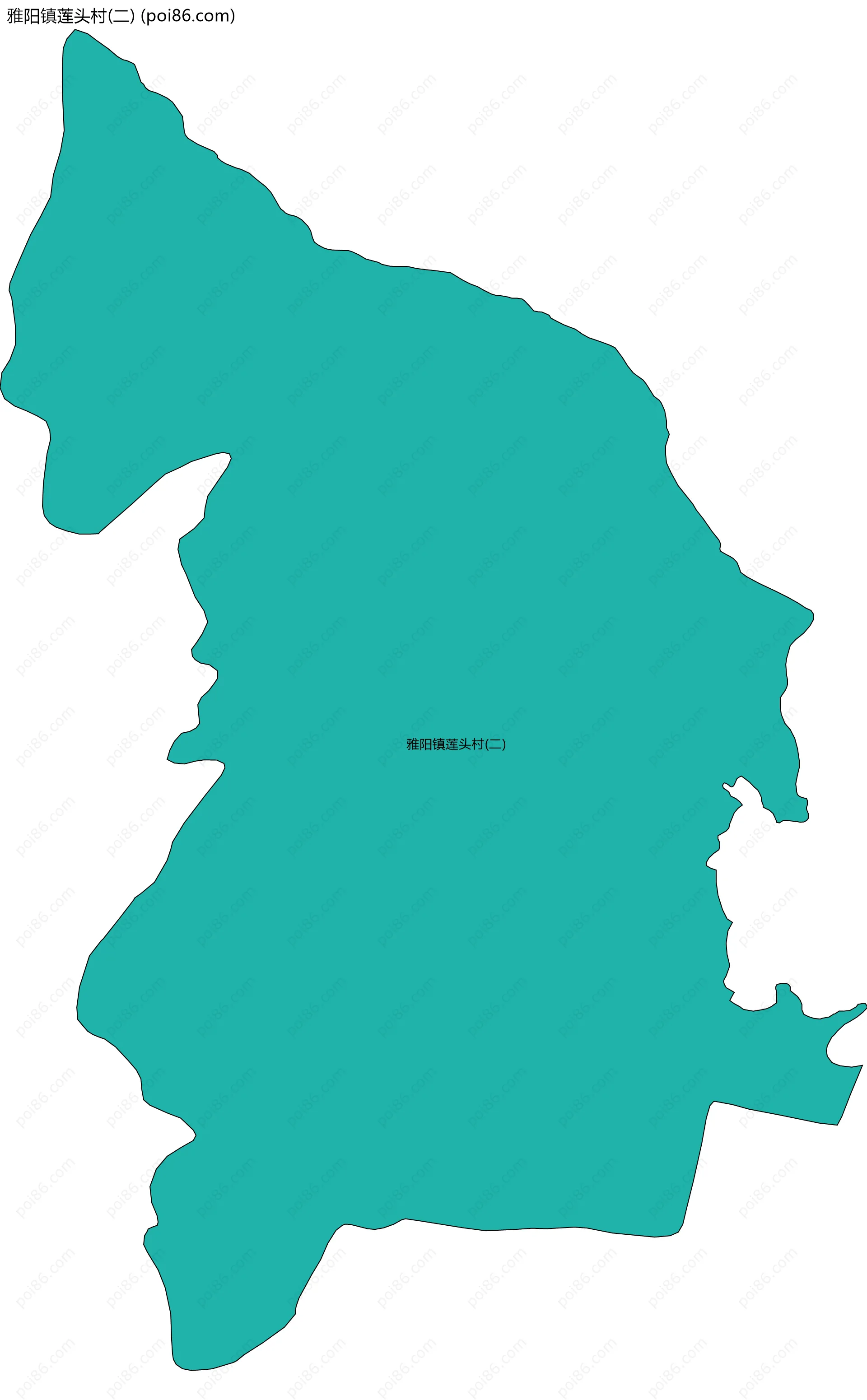 雅阳镇莲头村(二)边界地图
