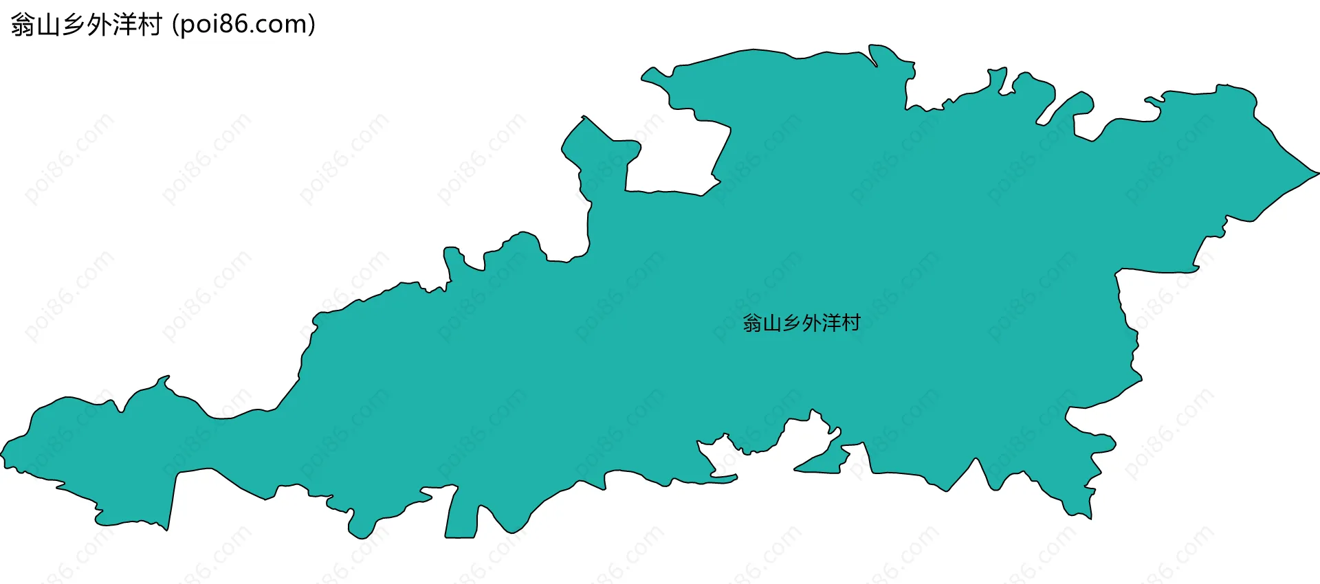翁山乡外洋村边界地图