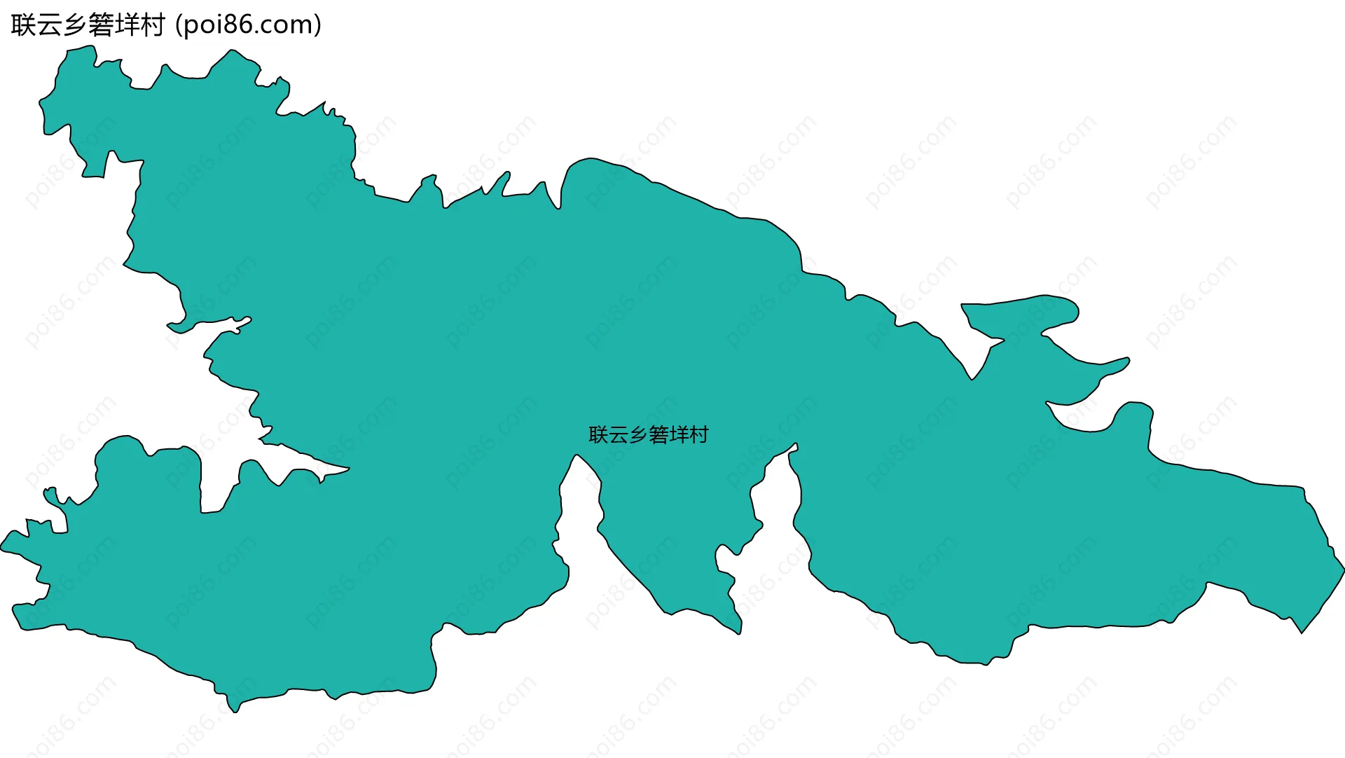 联云乡箬垟村边界地图