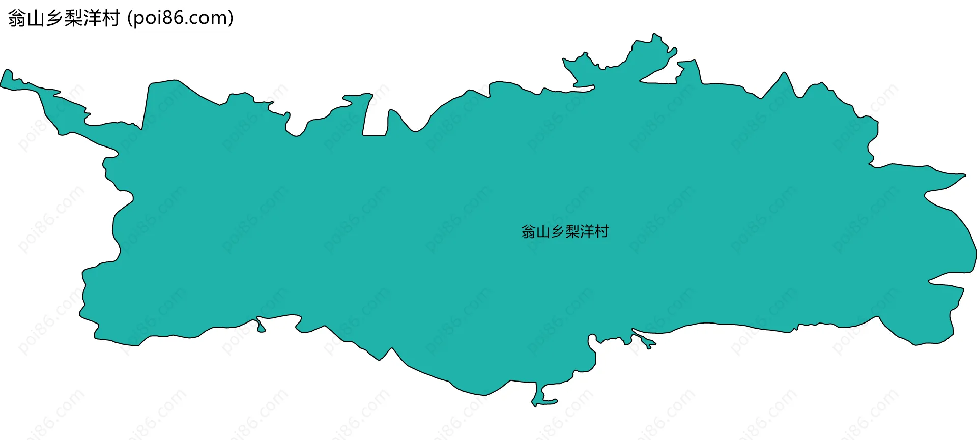 翁山乡梨洋村边界地图