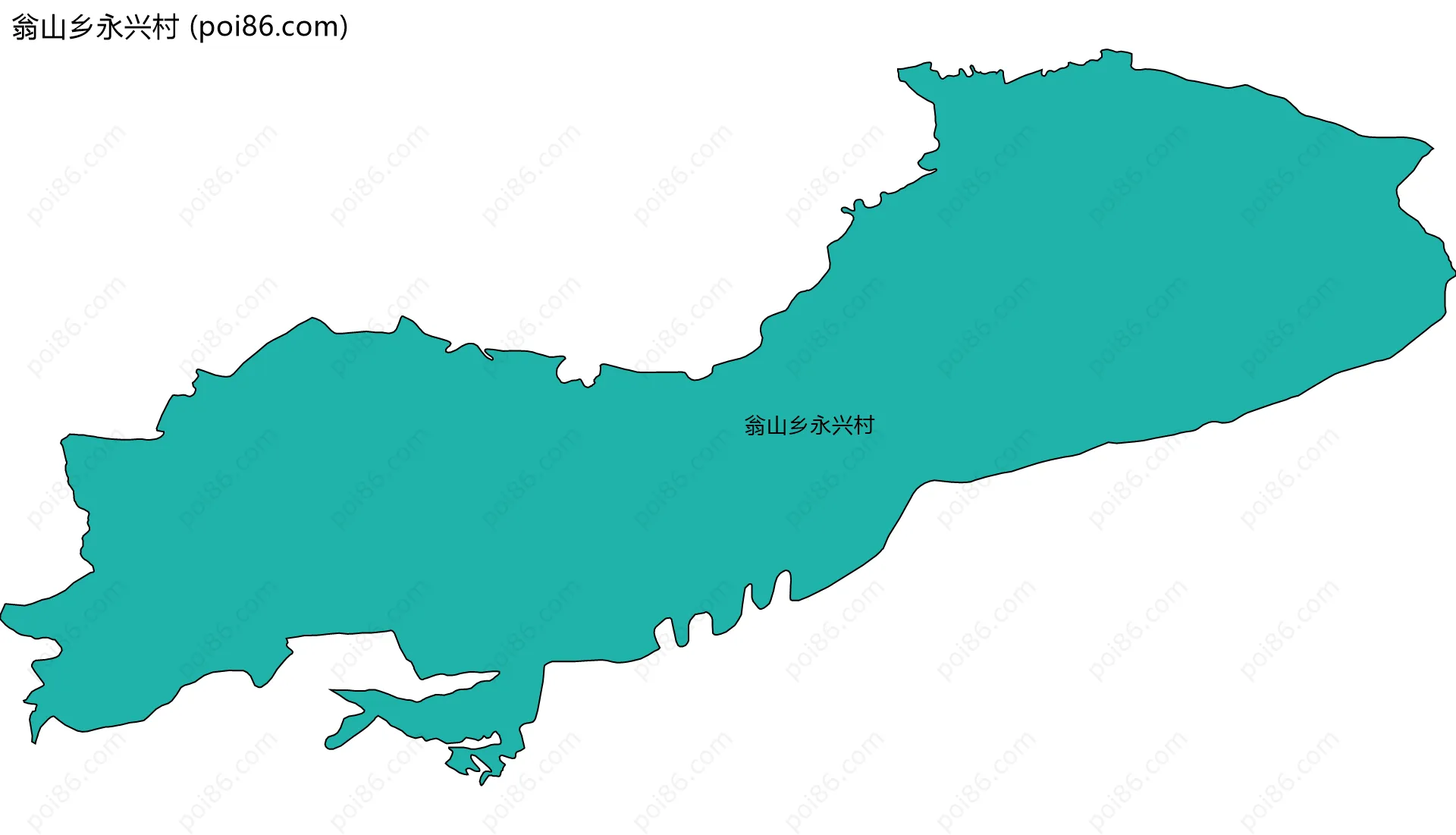 翁山乡永兴村边界地图
