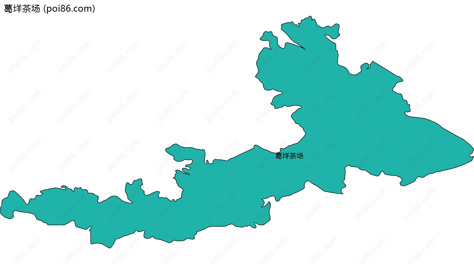 葛垟茶场边界地图