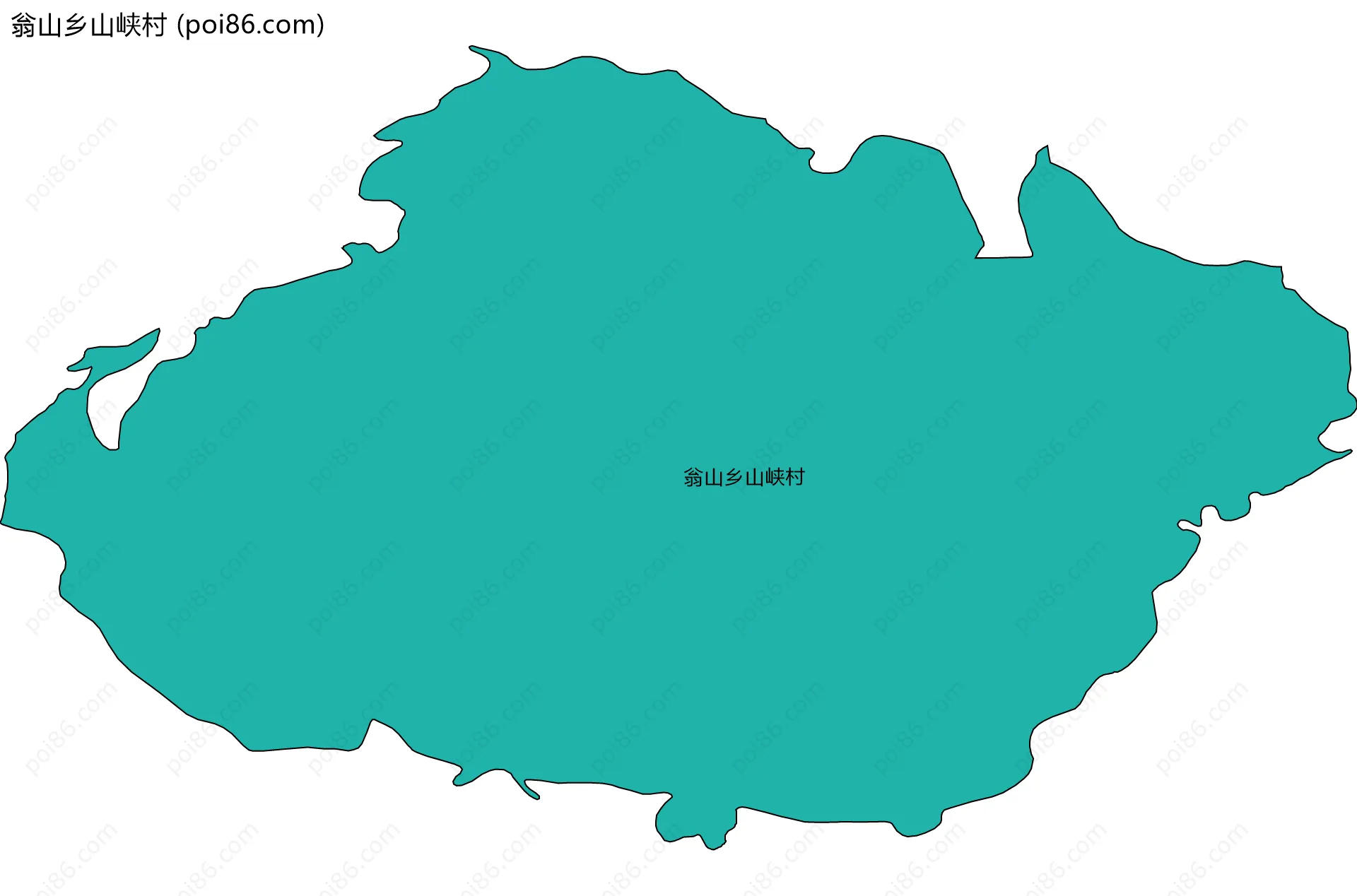 翁山乡山峡村边界地图
