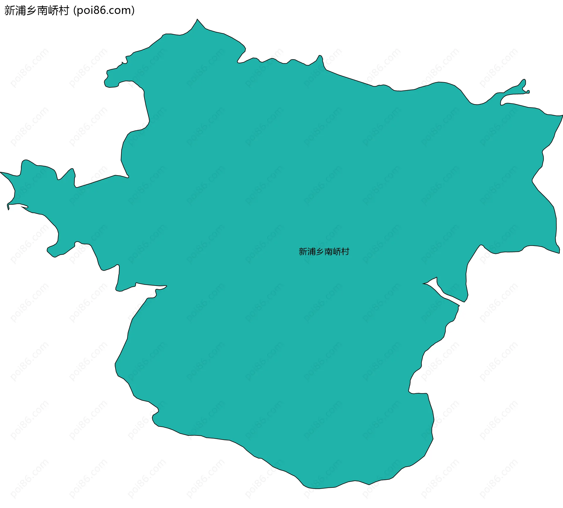 新浦乡南峤村边界地图