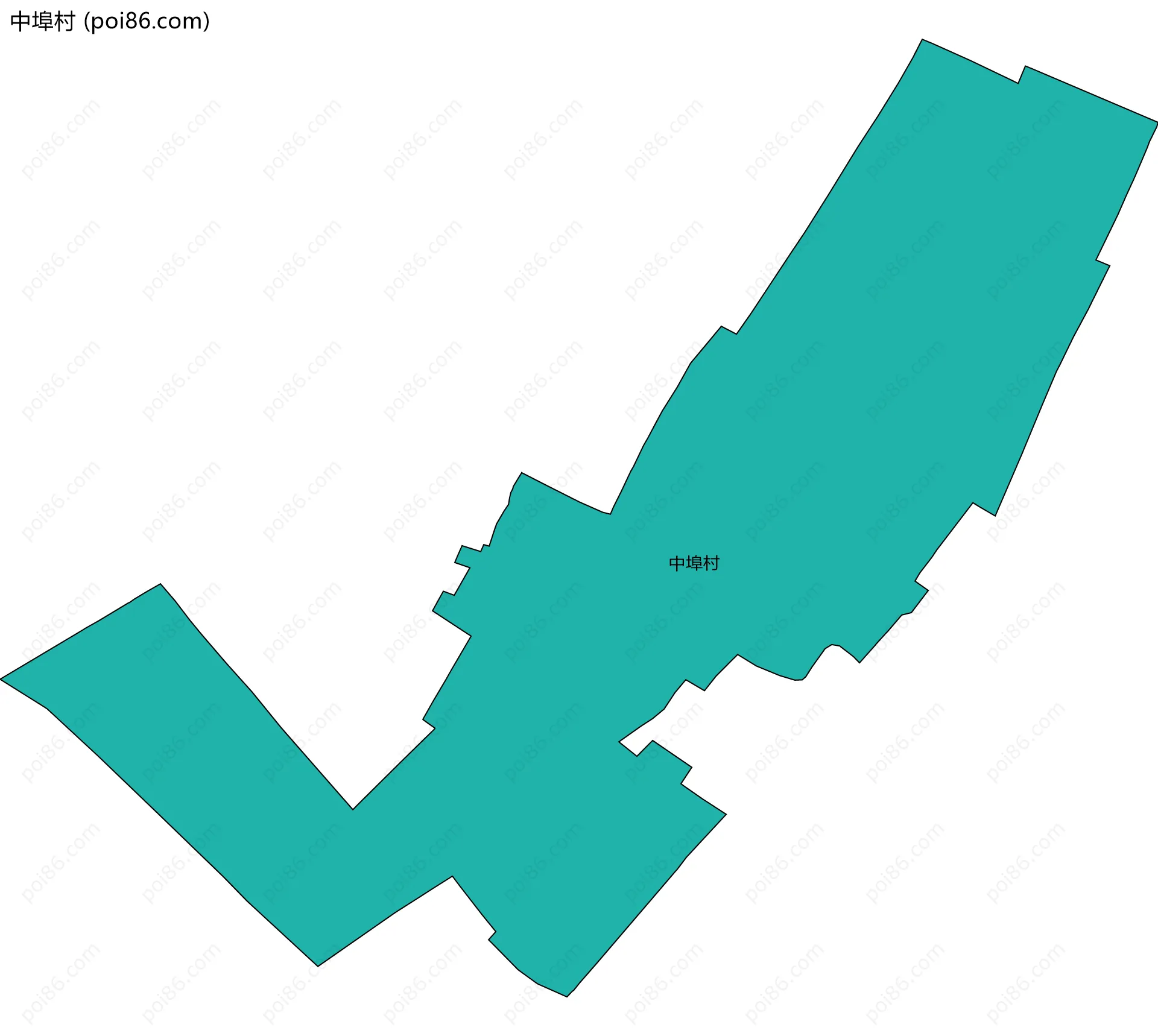 中埠村边界地图