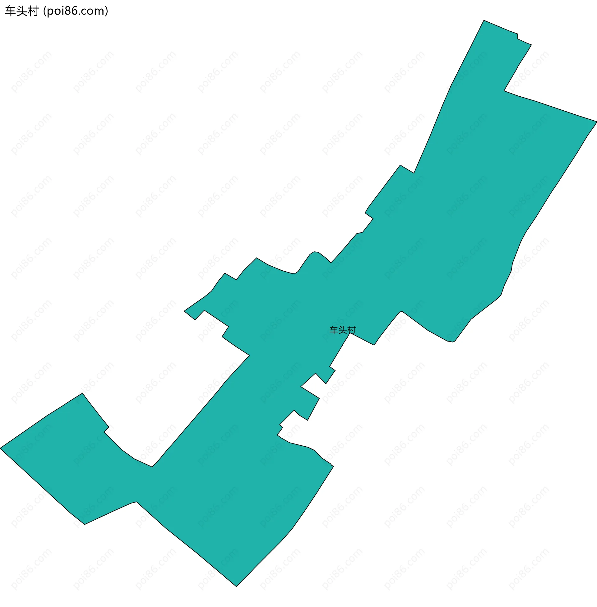 车头村边界地图