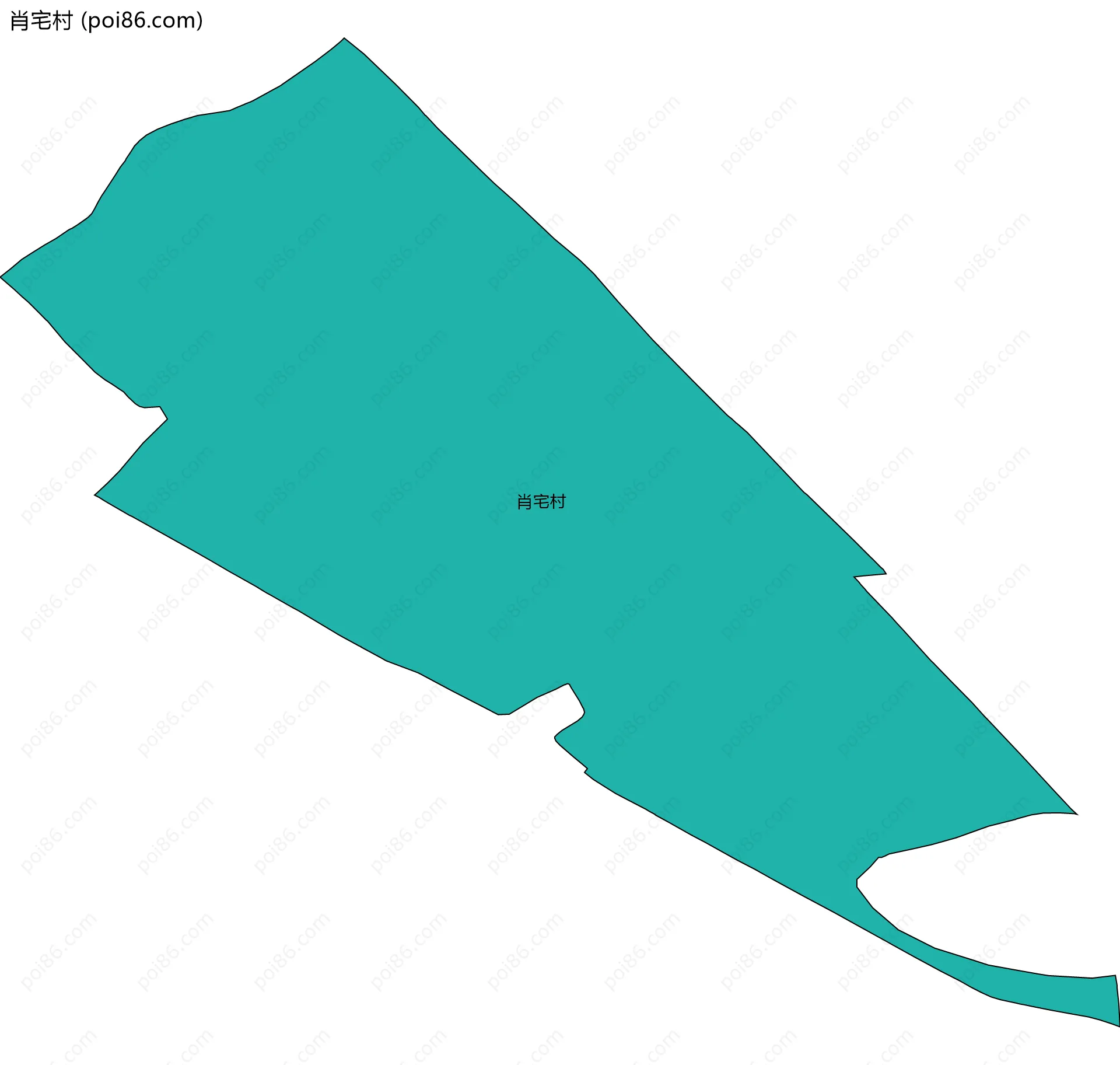 肖宅村边界地图