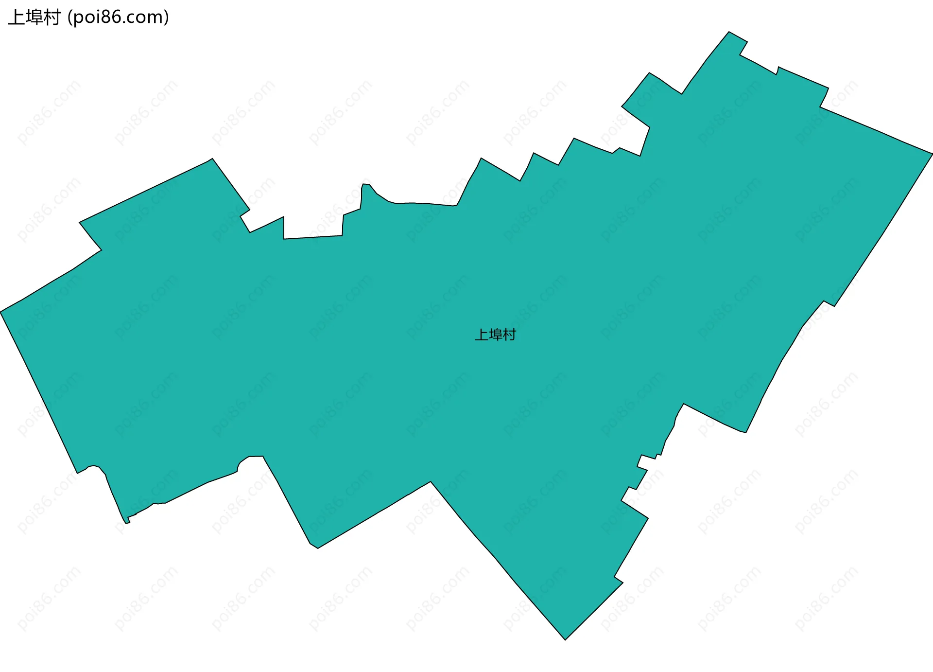 上埠村边界地图