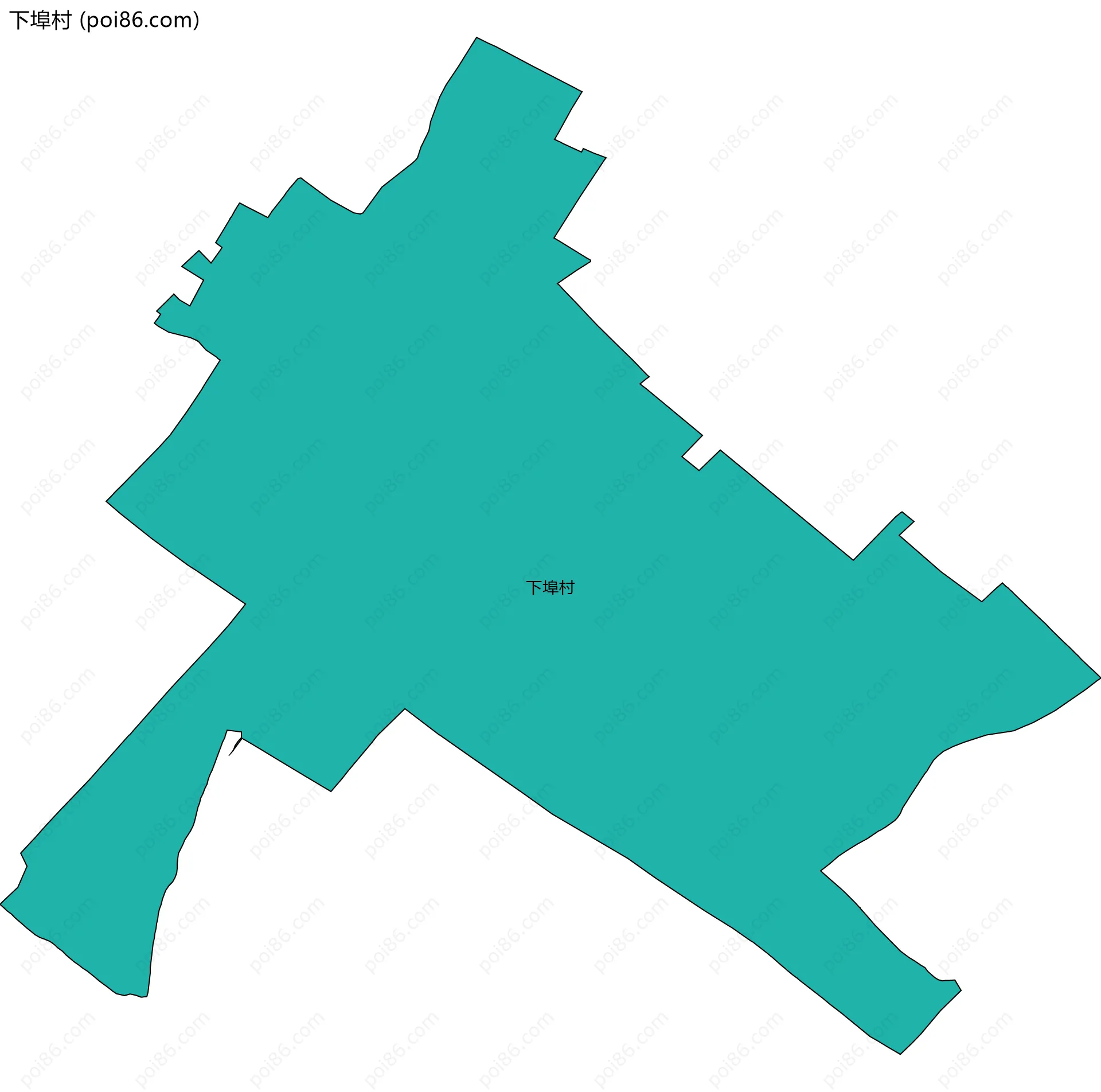 下埠村边界地图