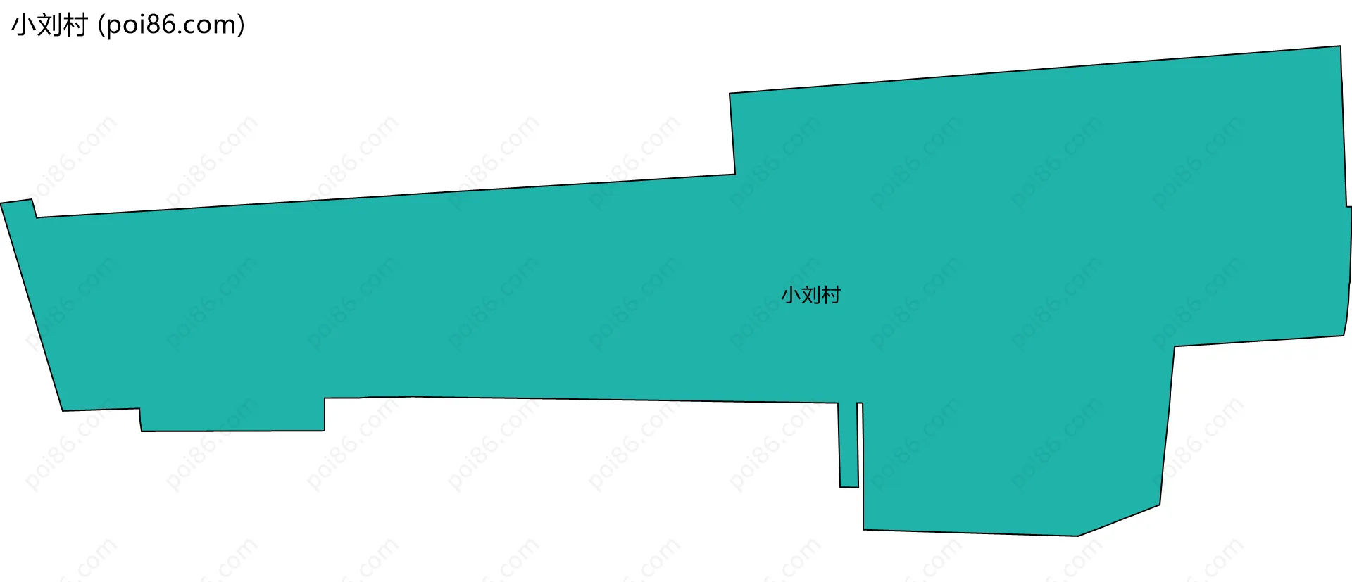 小刘村边界地图
