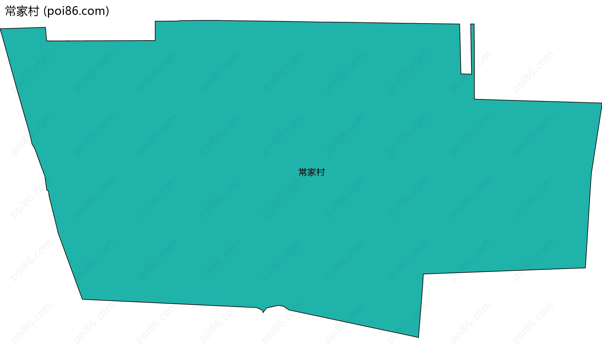 常家村边界地图