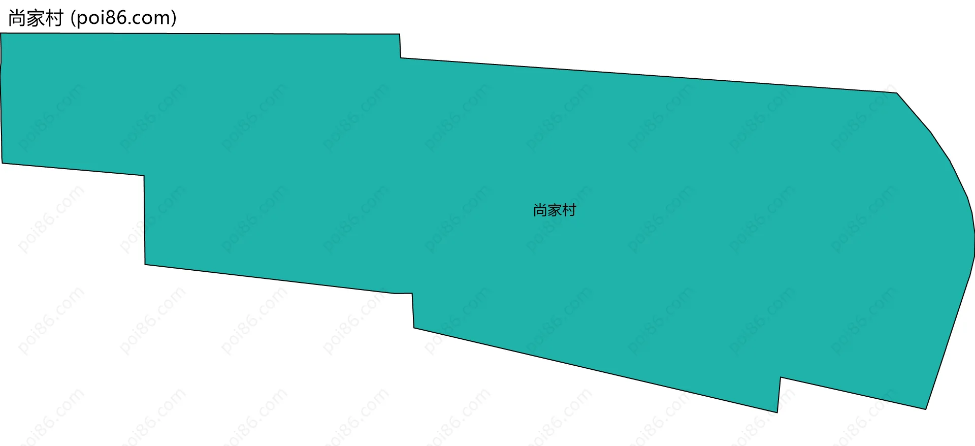 尚家村边界地图