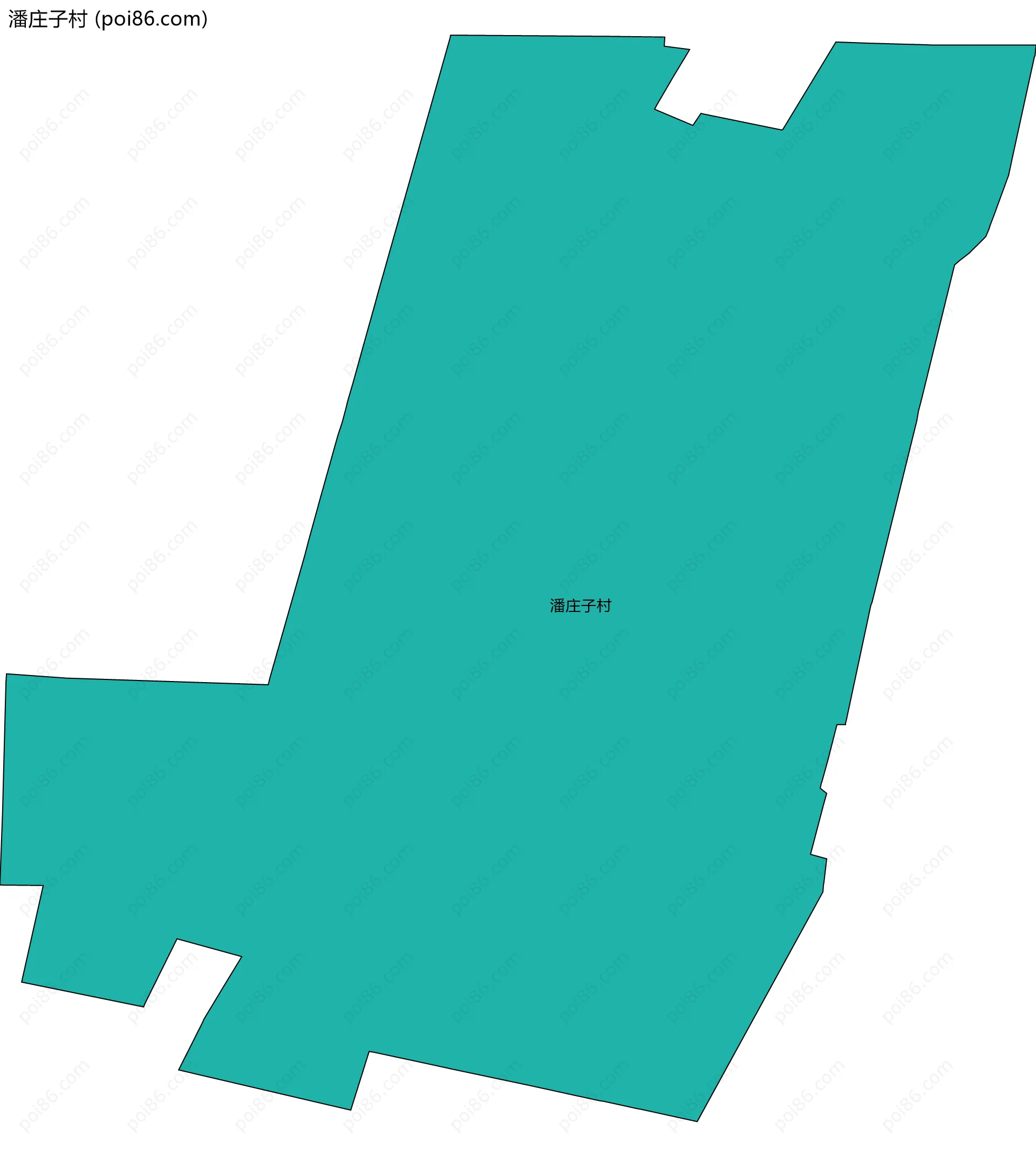 潘庄子村边界地图