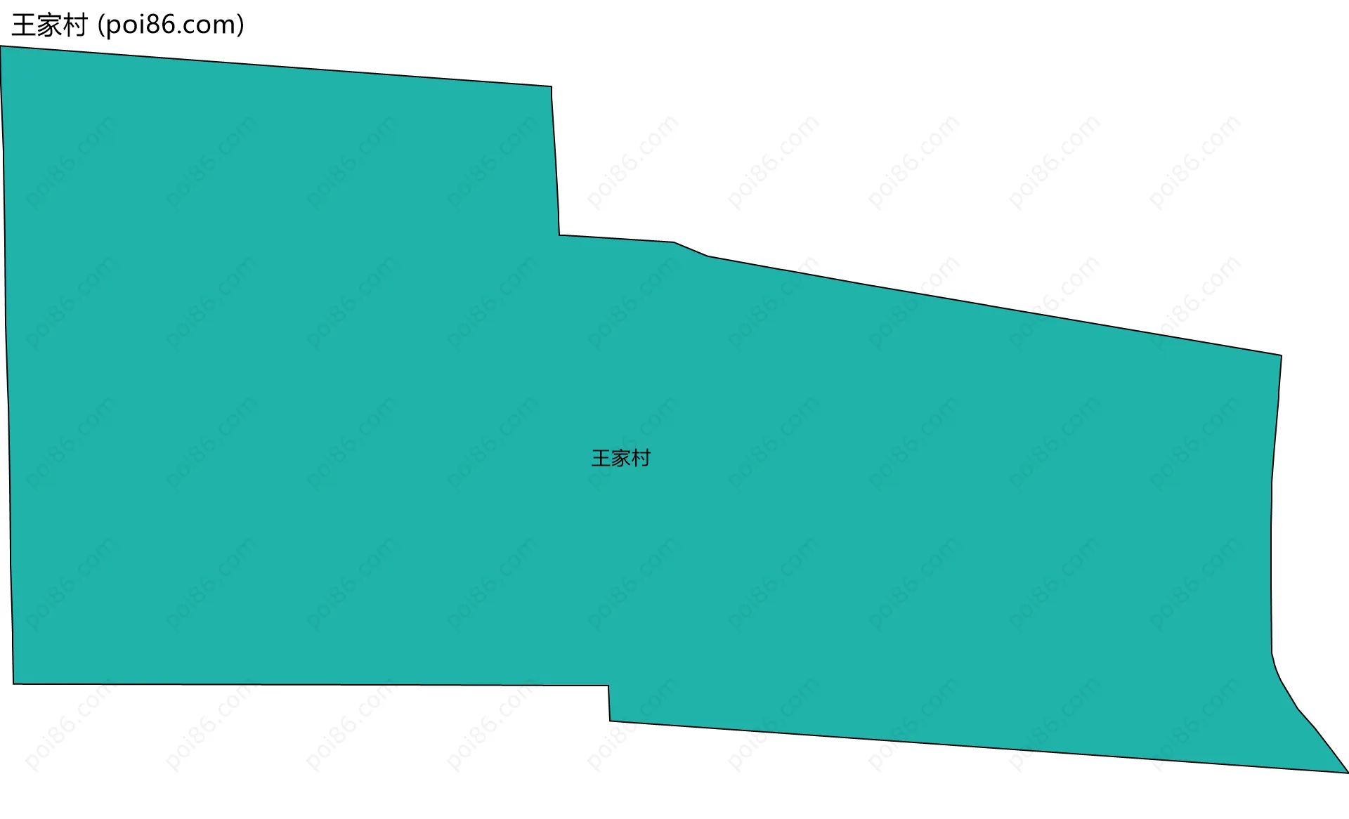 王家村边界地图