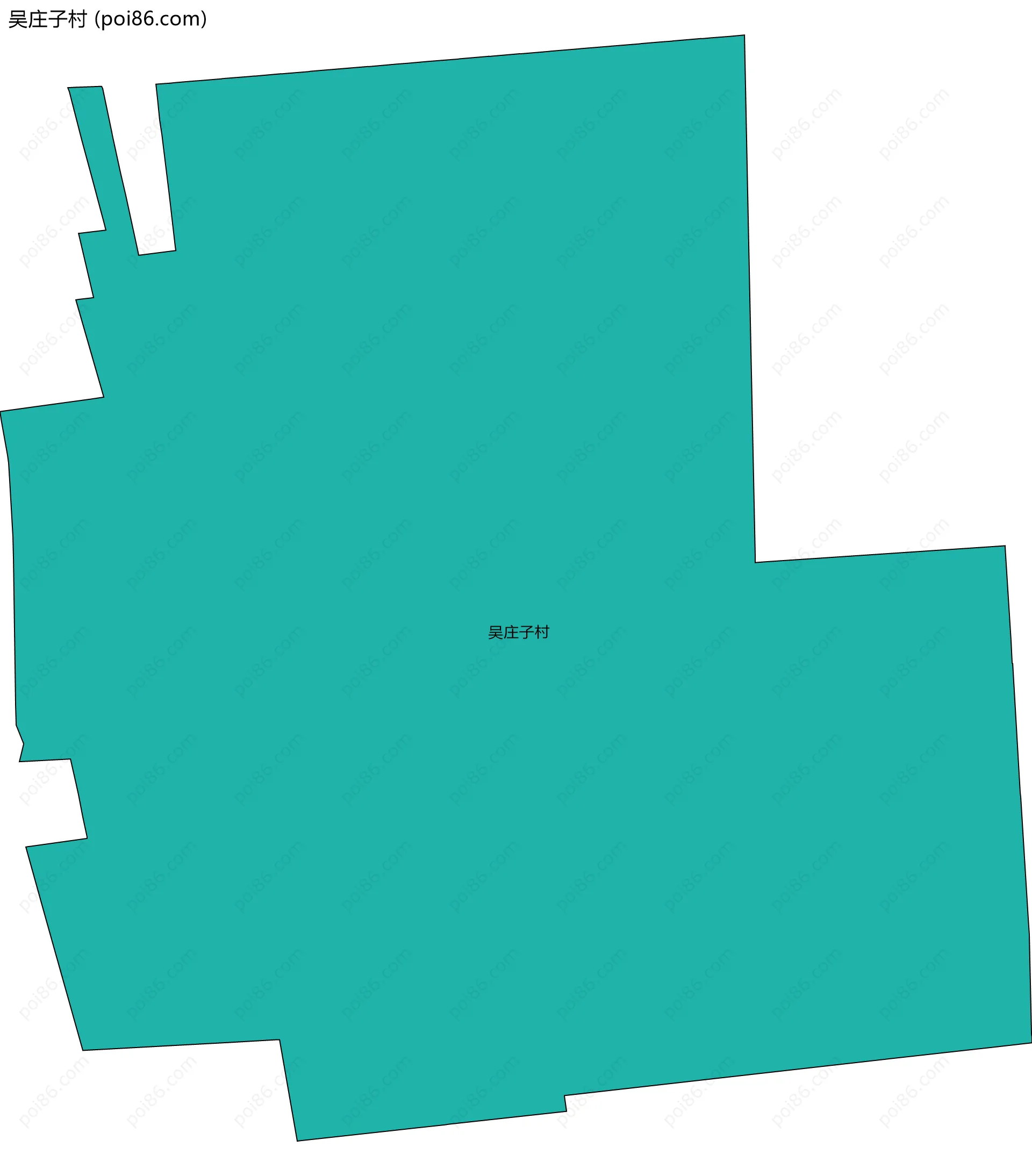 吴庄子村边界地图