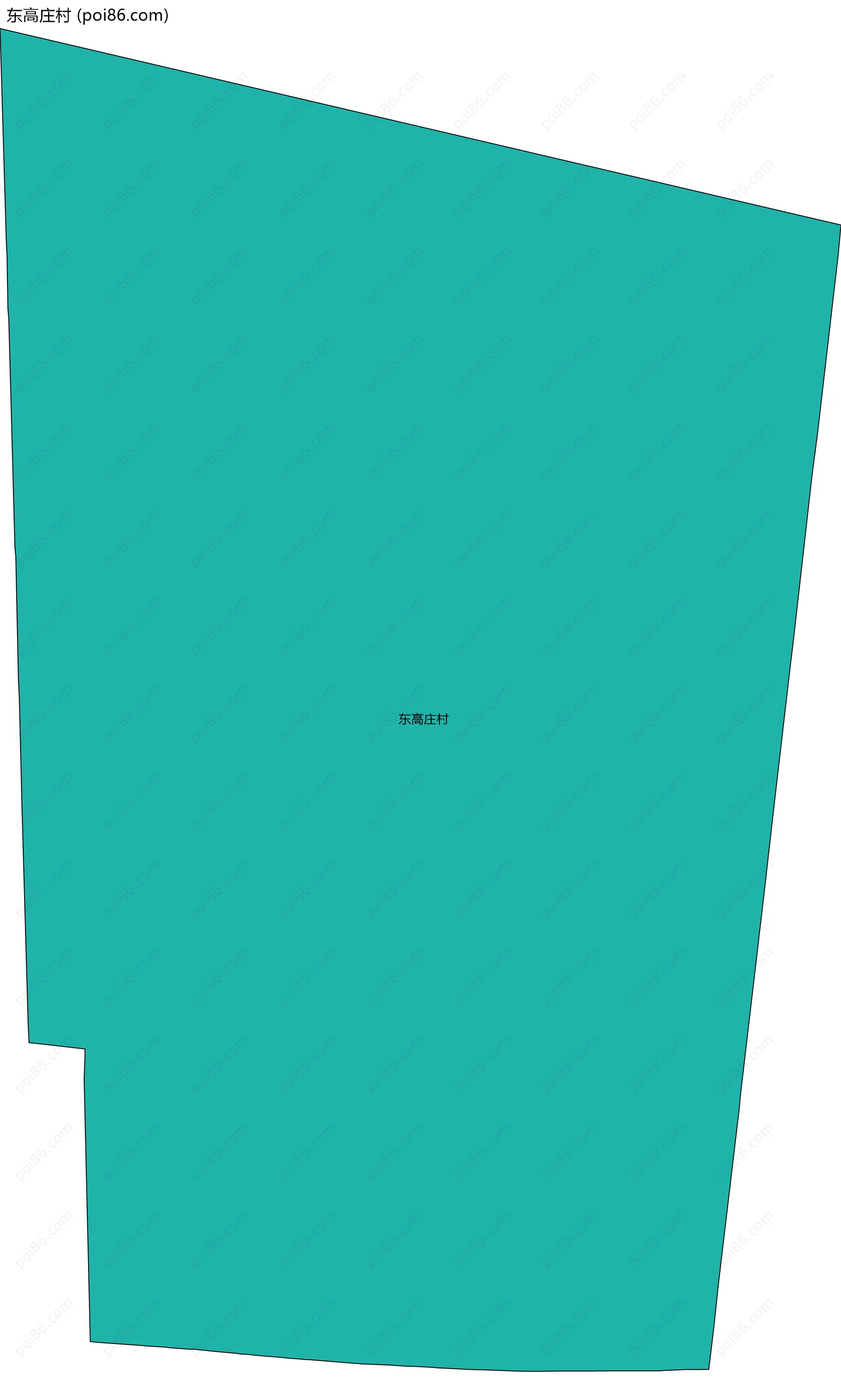 东高庄村边界地图