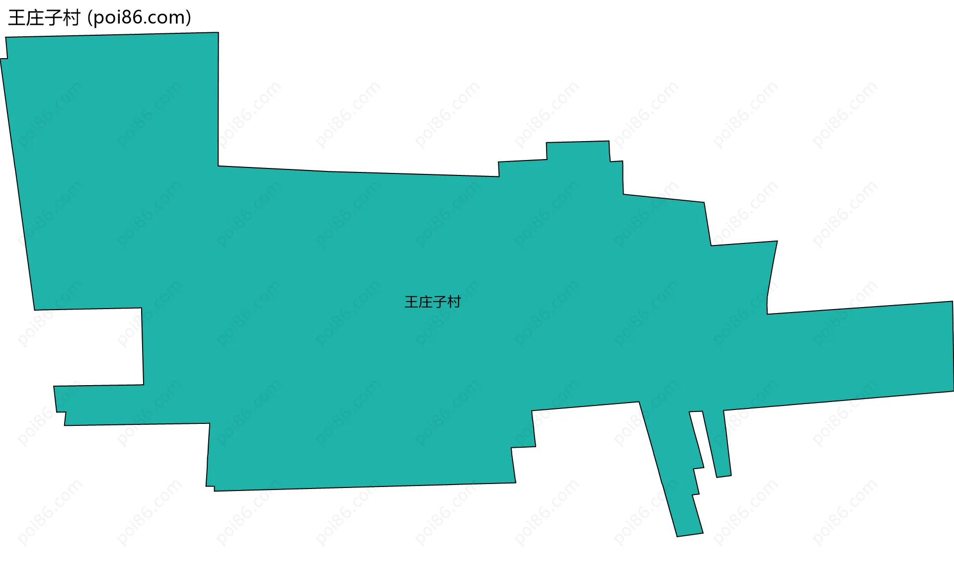 王庄子村边界地图