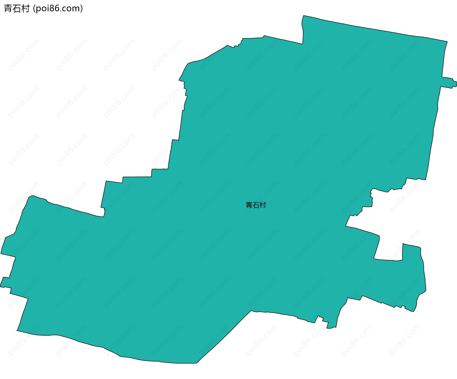 青石村边界地图