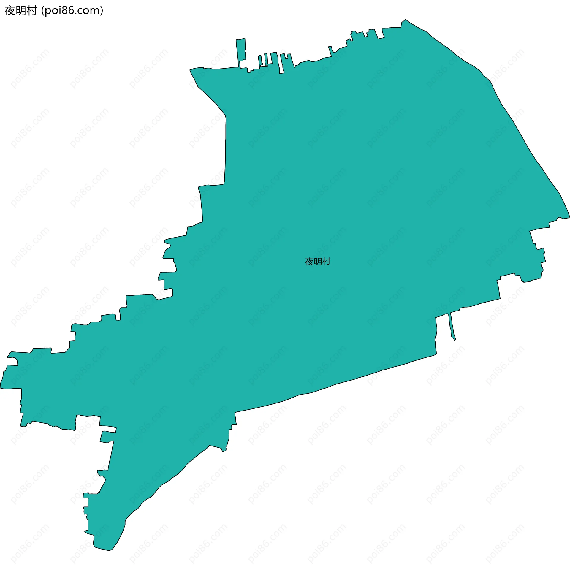 夜明村边界地图
