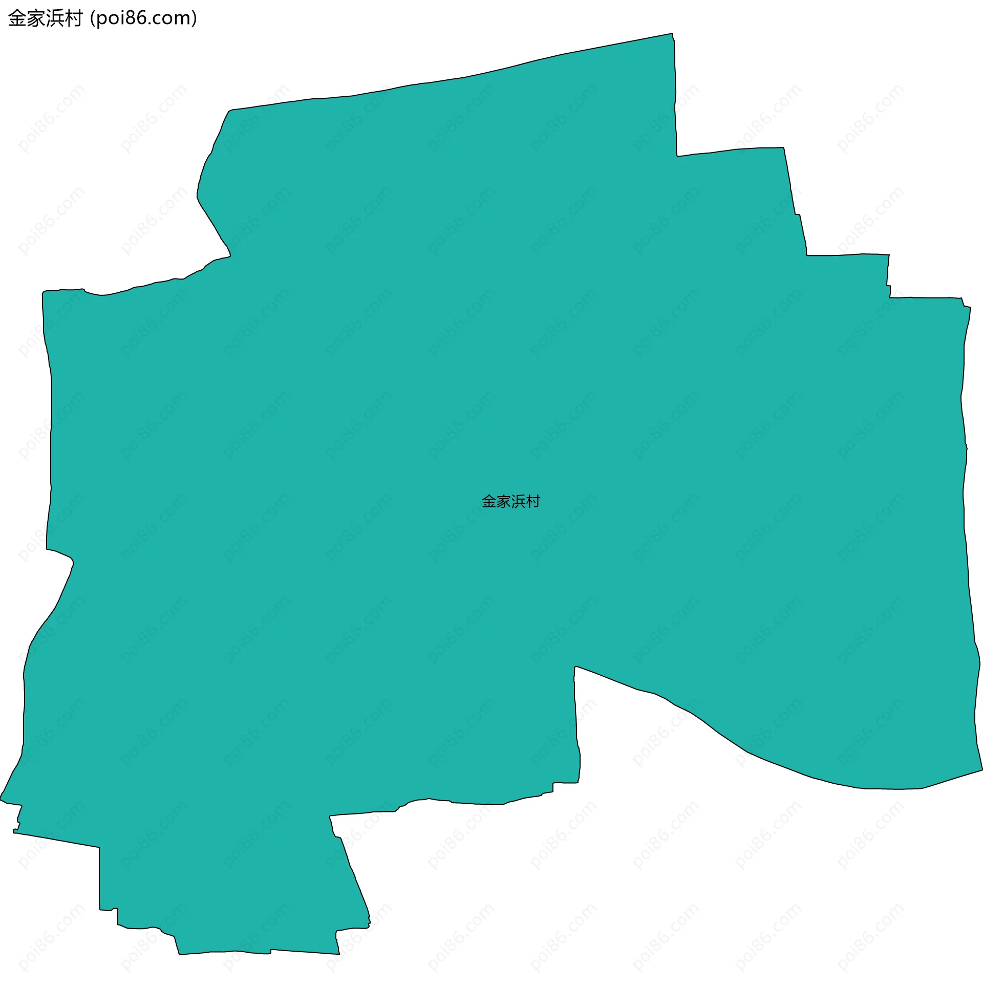 金家浜村边界地图