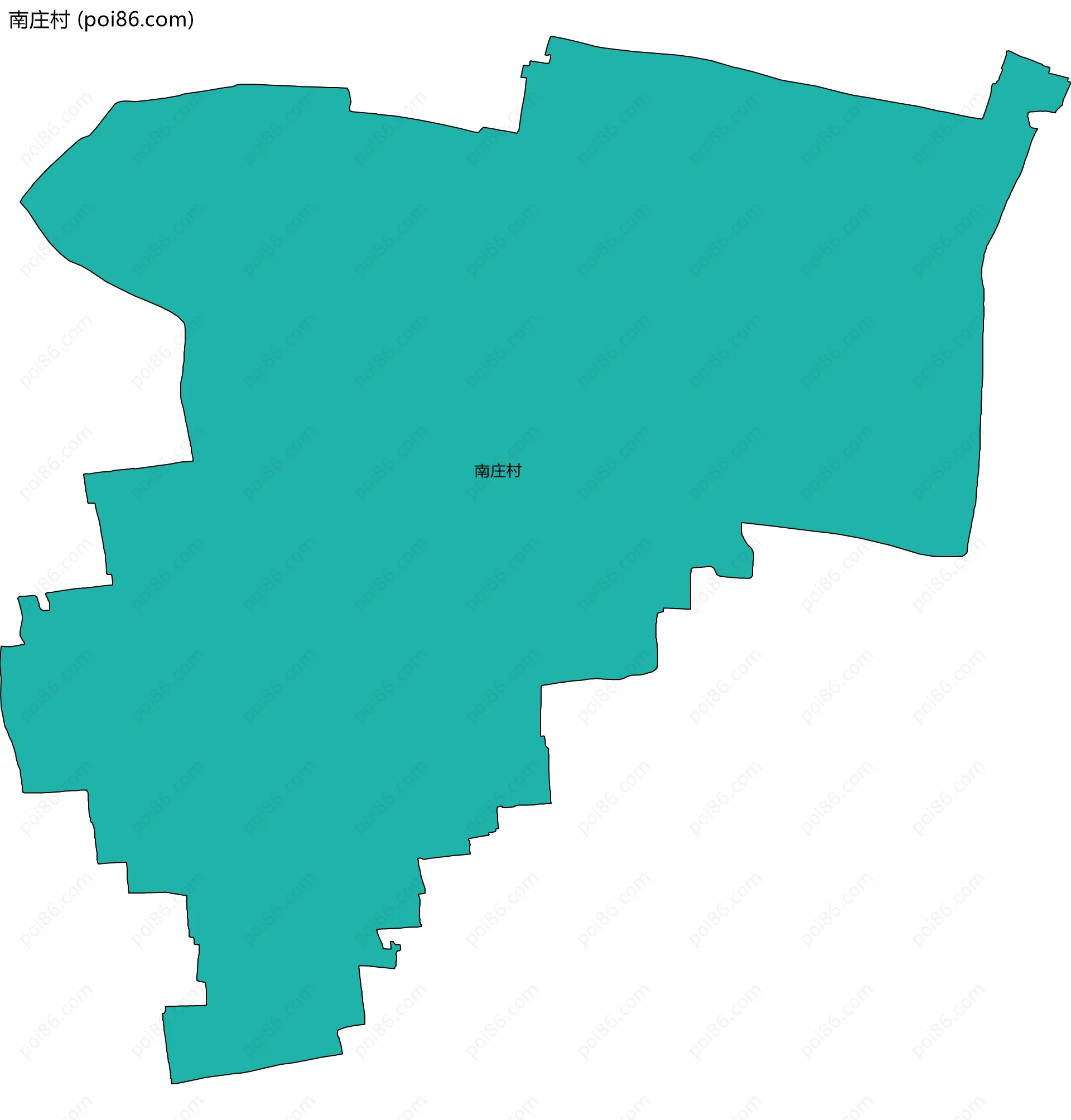 南庄村边界地图