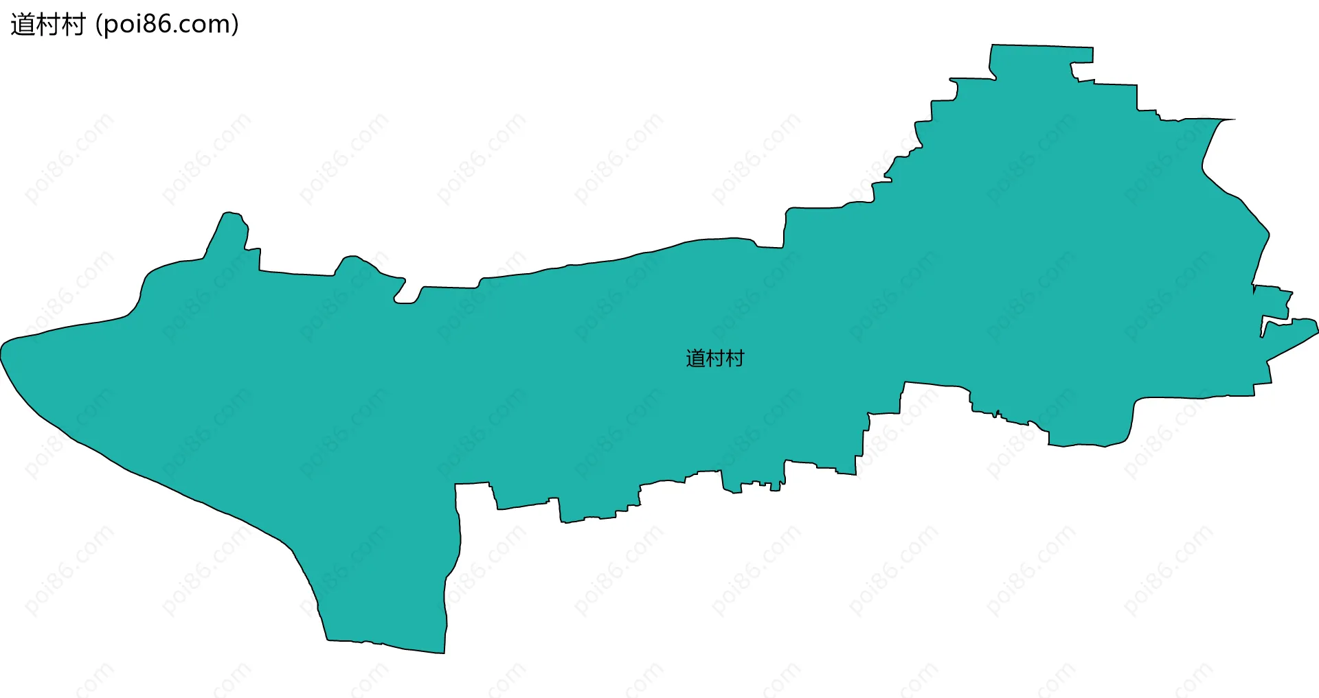 道村村边界地图