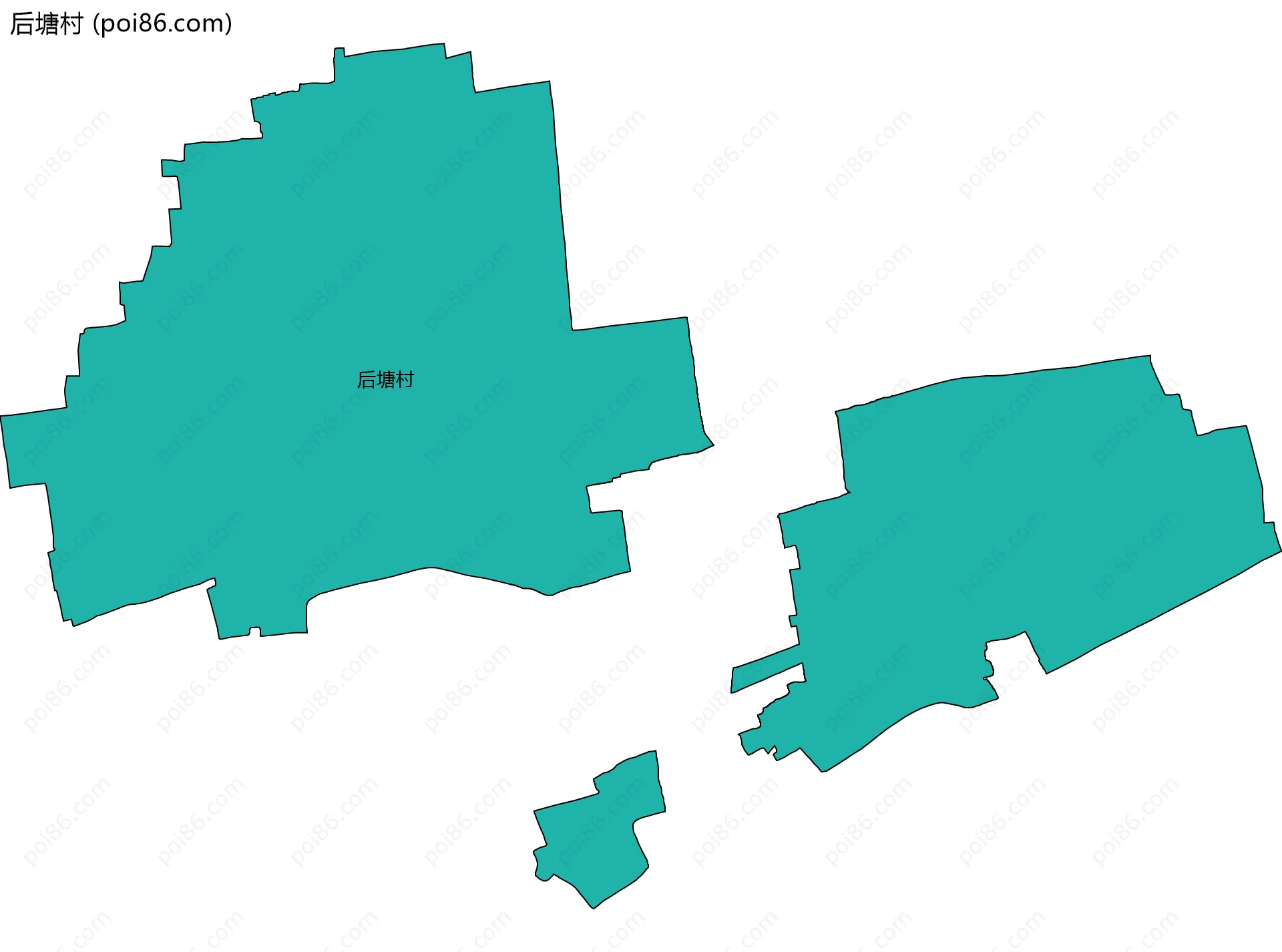 后塘村边界地图