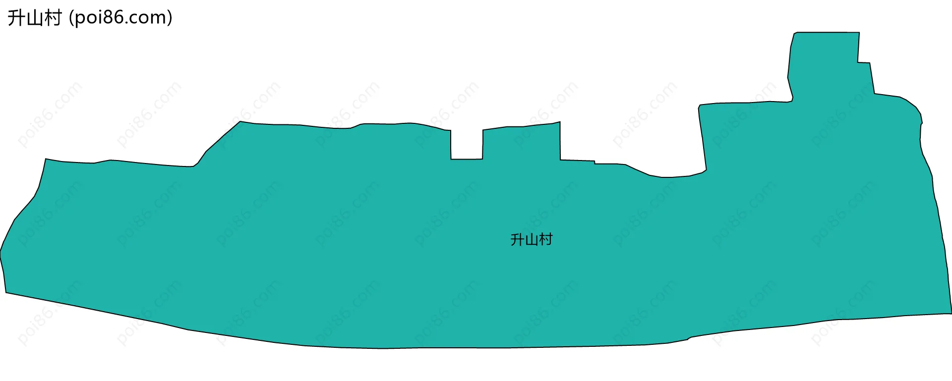 升山村边界地图