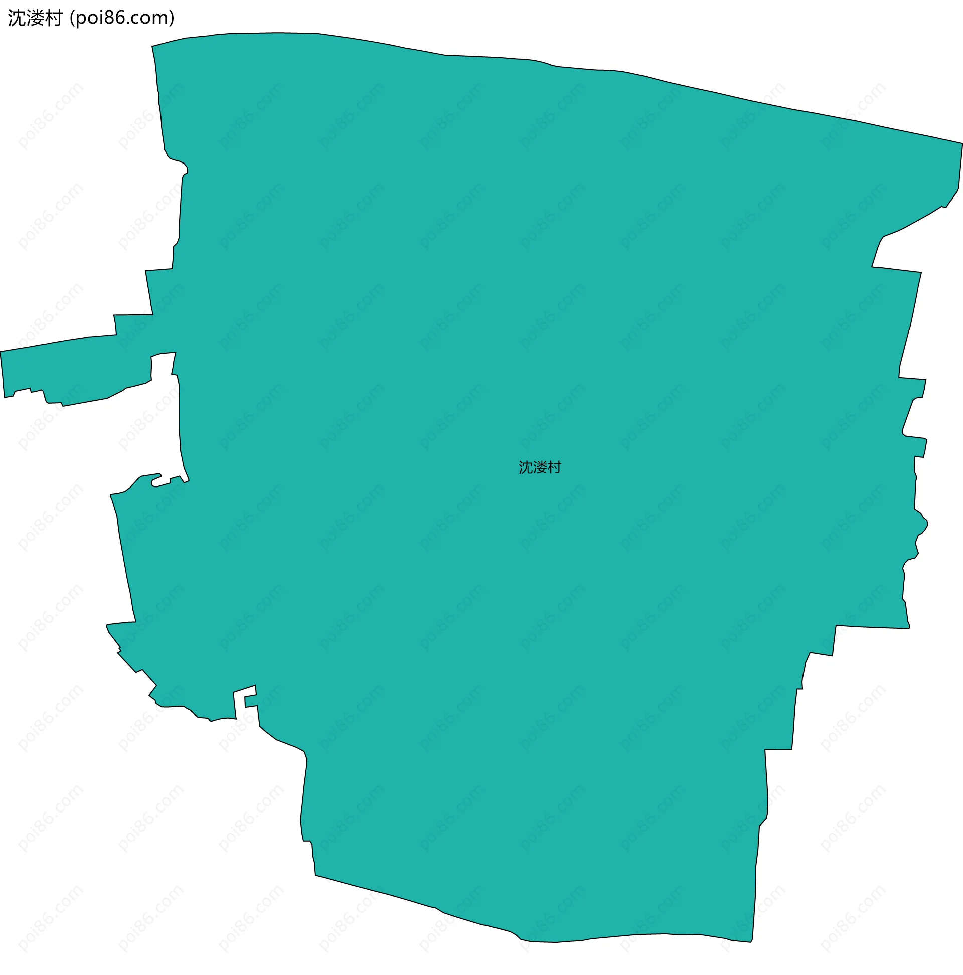 沈溇村边界地图