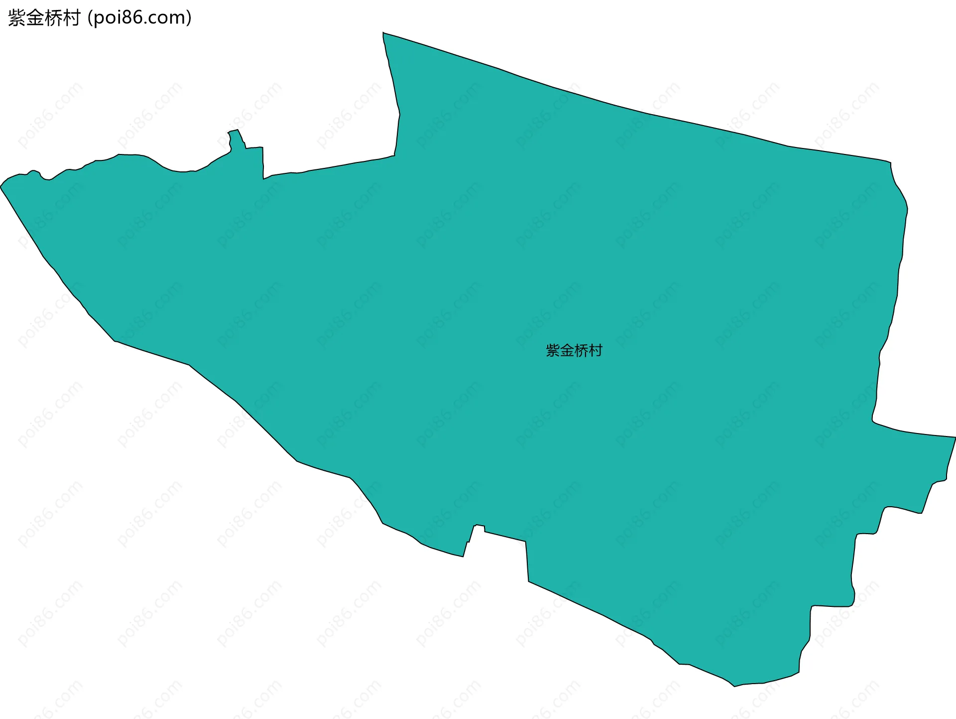 紫金桥村边界地图