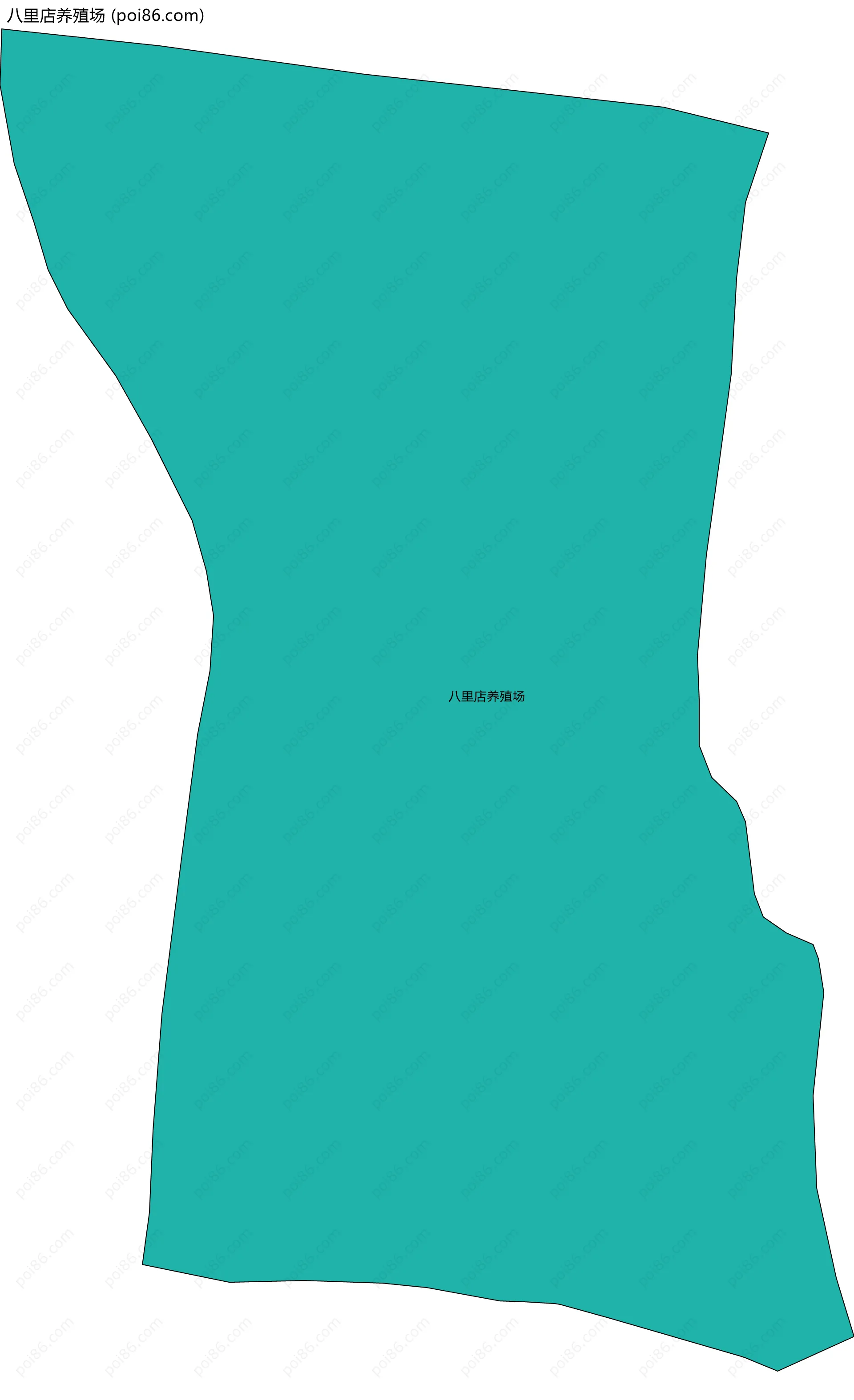 八里店养殖场边界地图