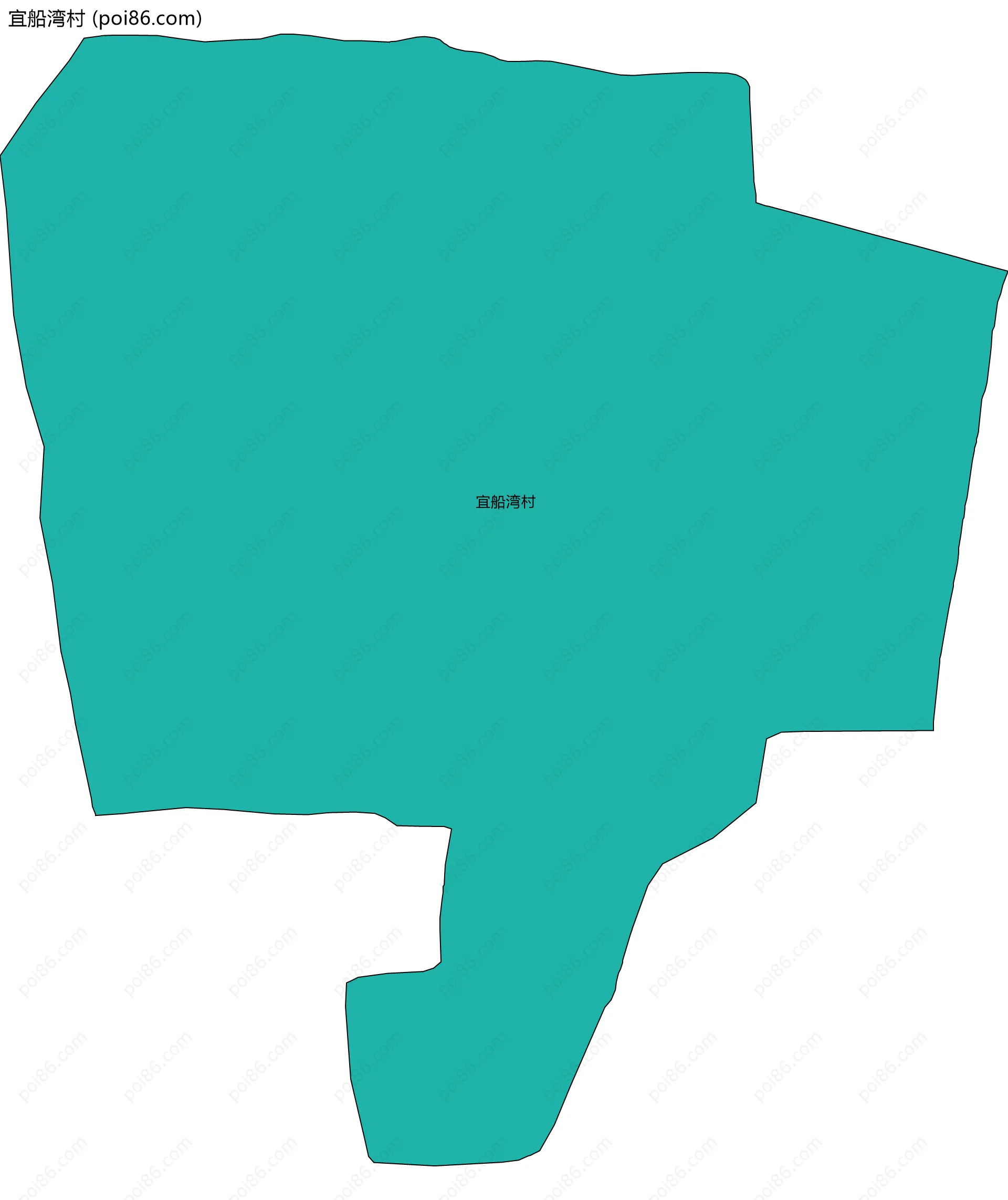 宜船湾村边界地图
