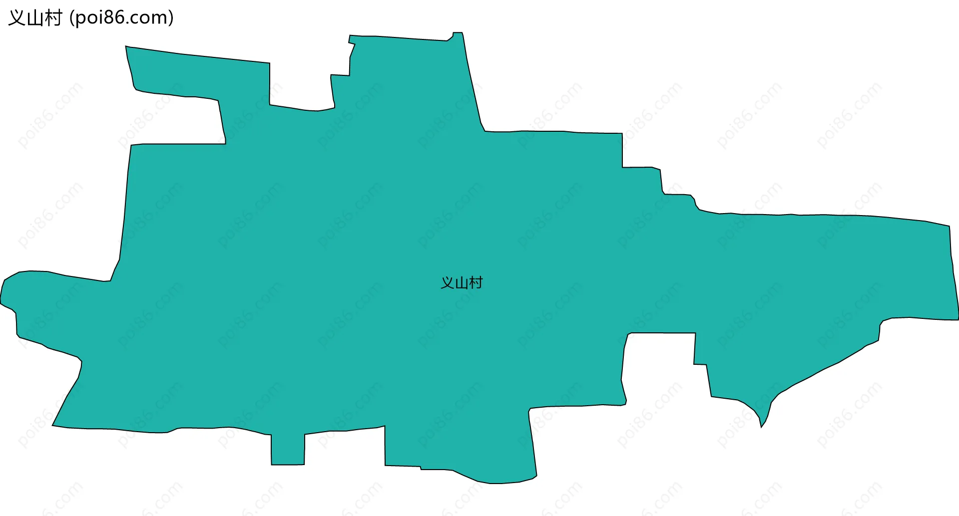义山村边界地图