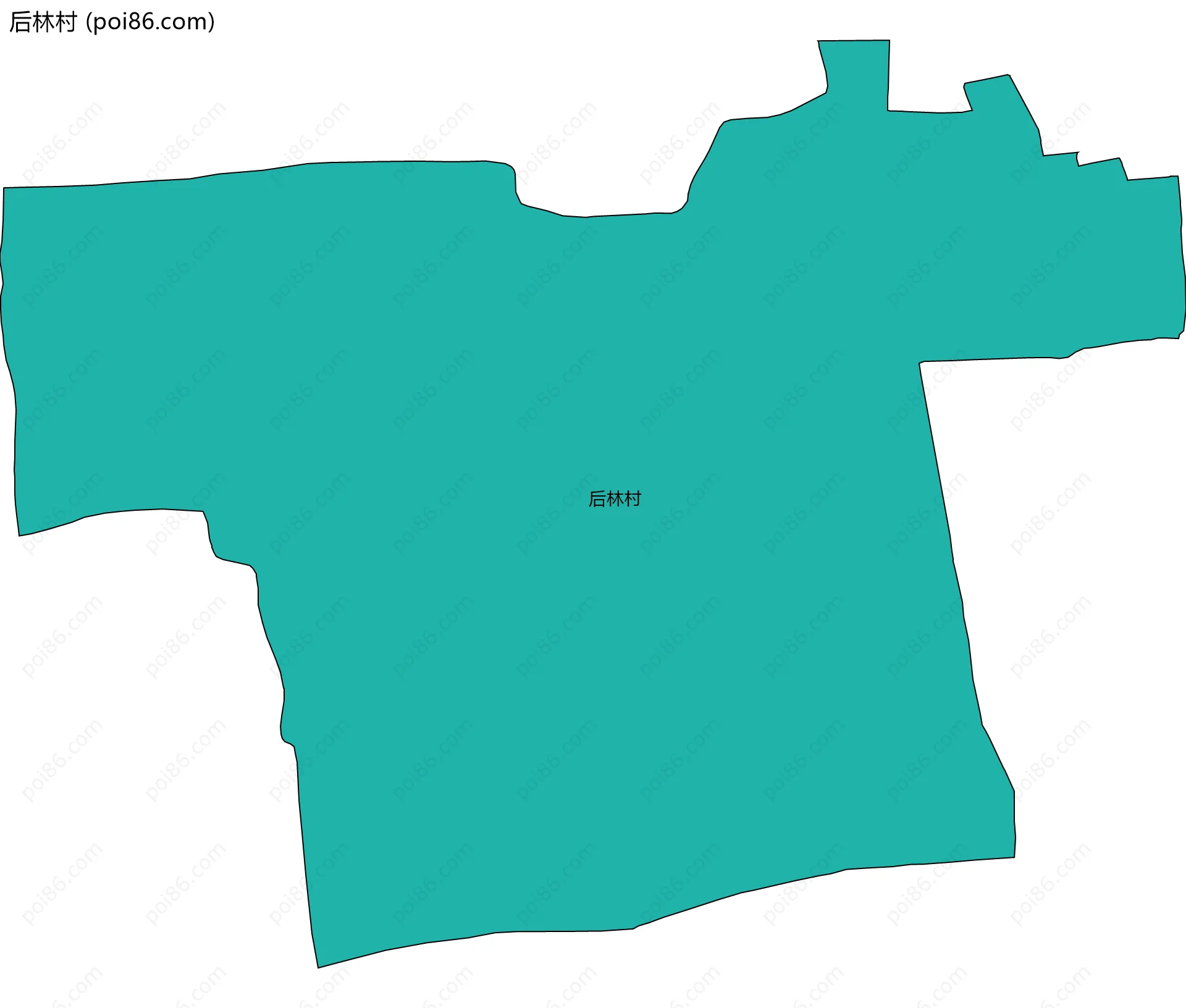 后林村边界地图
